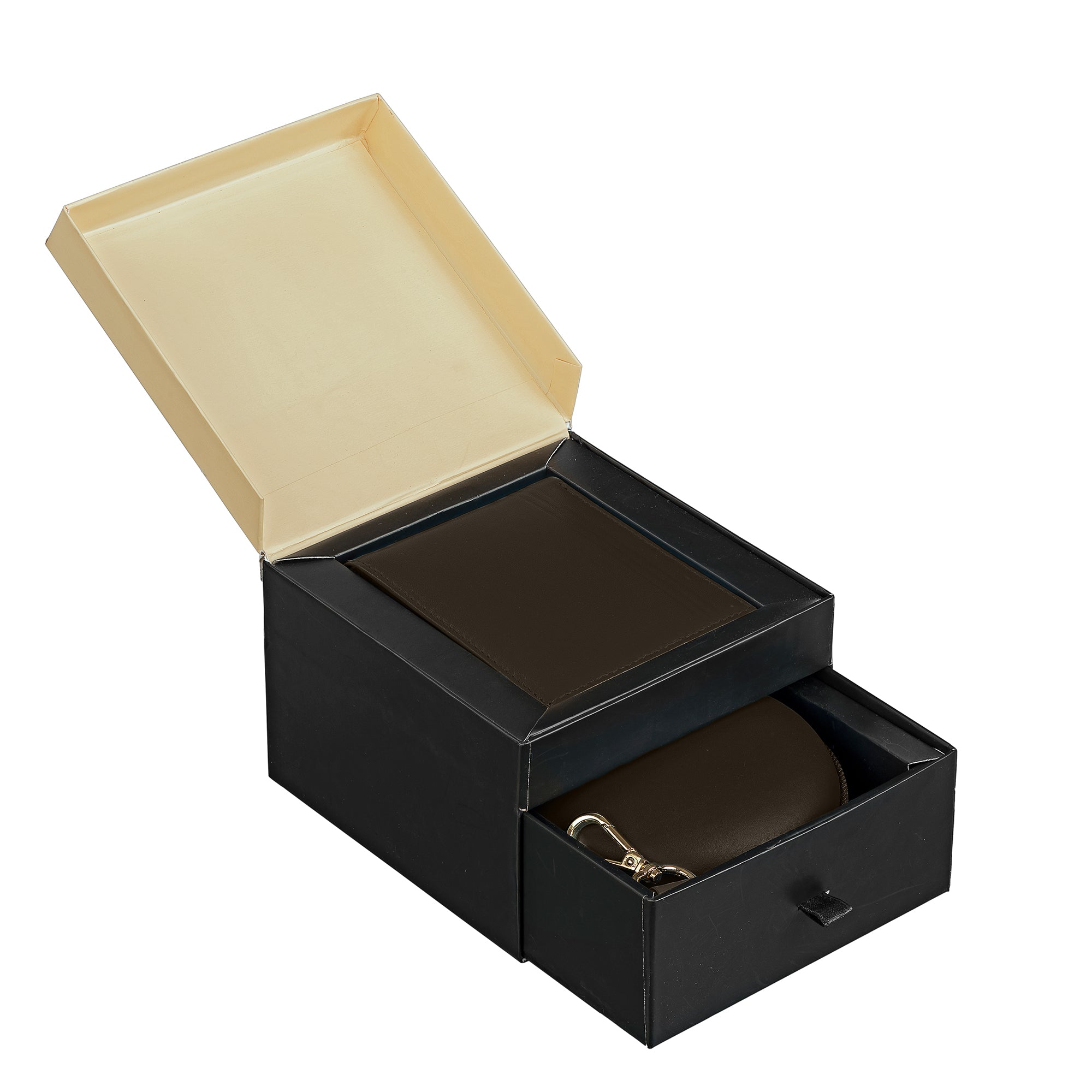 Gift Set| Leather Wallet for Men | Combo Gift | Genuine Leather | Tech Kit | Travel Organizer | Color: Brown