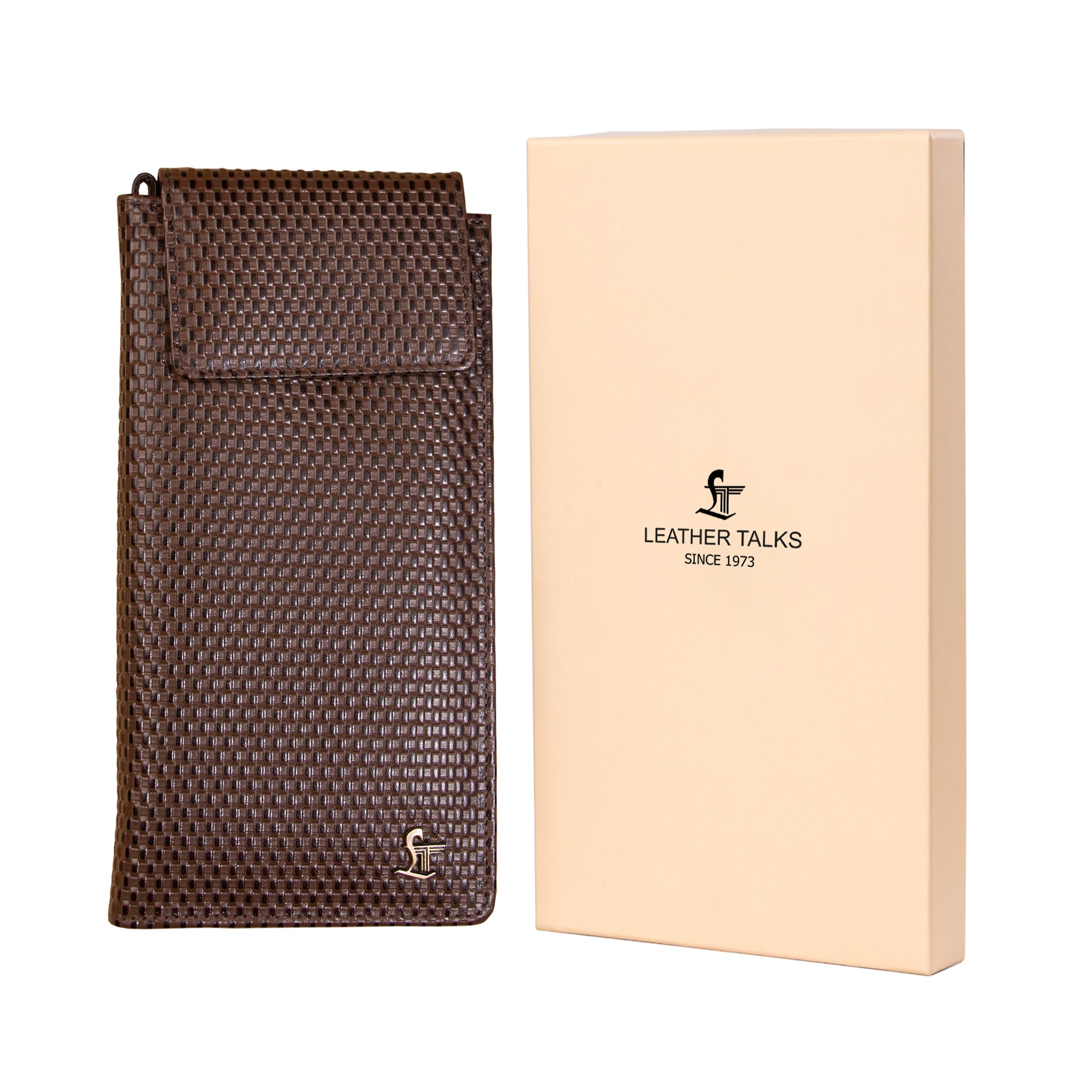 Pure leather travel wallet