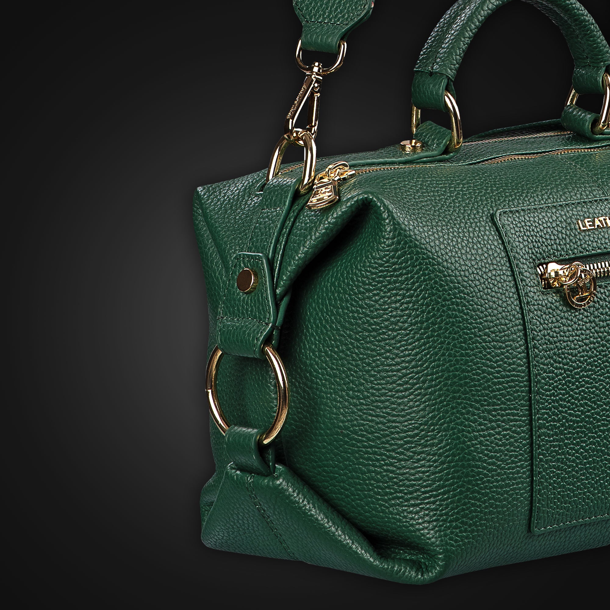 Leather Hand Bags For Women | 100% Genuine Leather | Color - Green