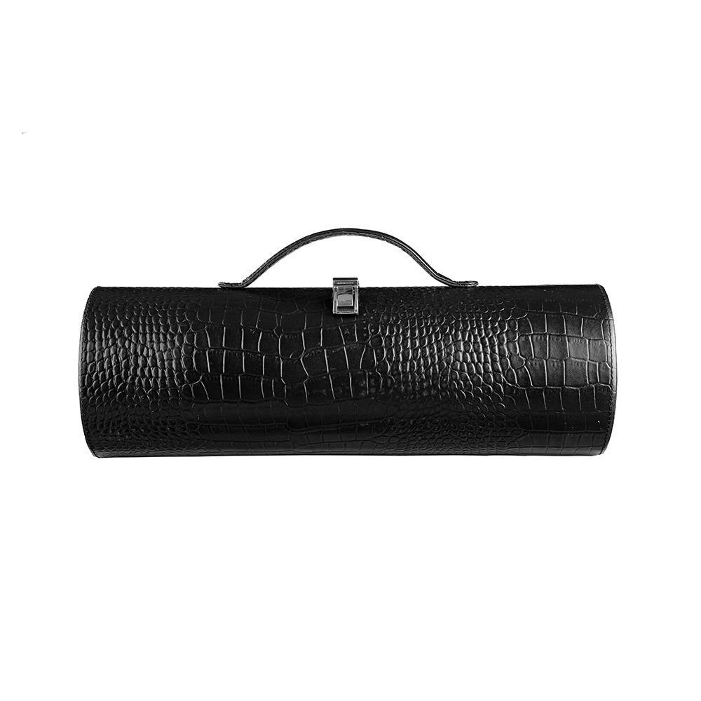 Leather Wine Case | Leather Cover For Wine Bottle upto 750 ml | Color: Black