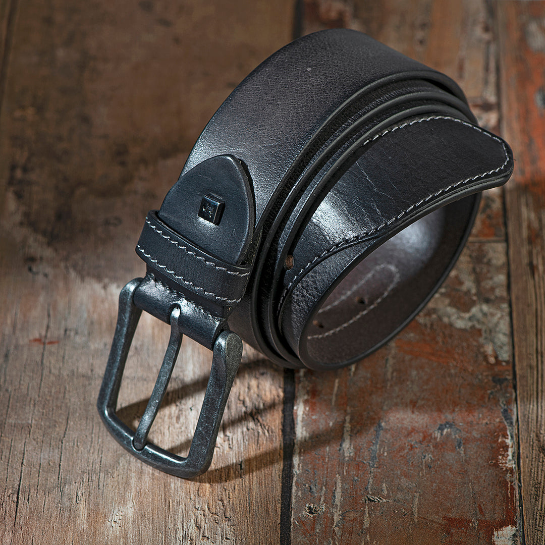 Genuine leather grey color belt