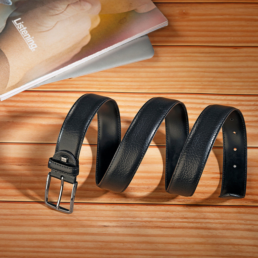 Genuine leather black color belt