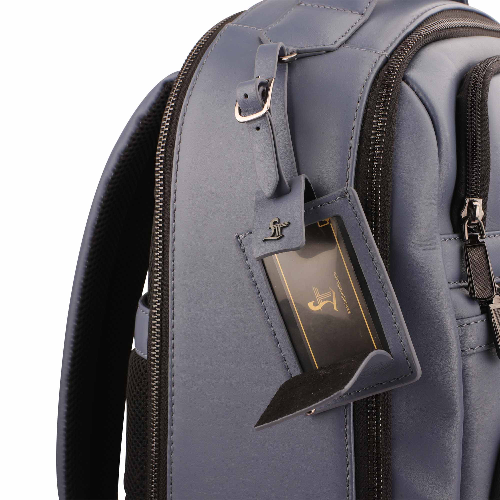 Jacob | Leather Laptop Bag for Men | Lifetime Service Warranty | 100% Genuine Leather | Color: Blue