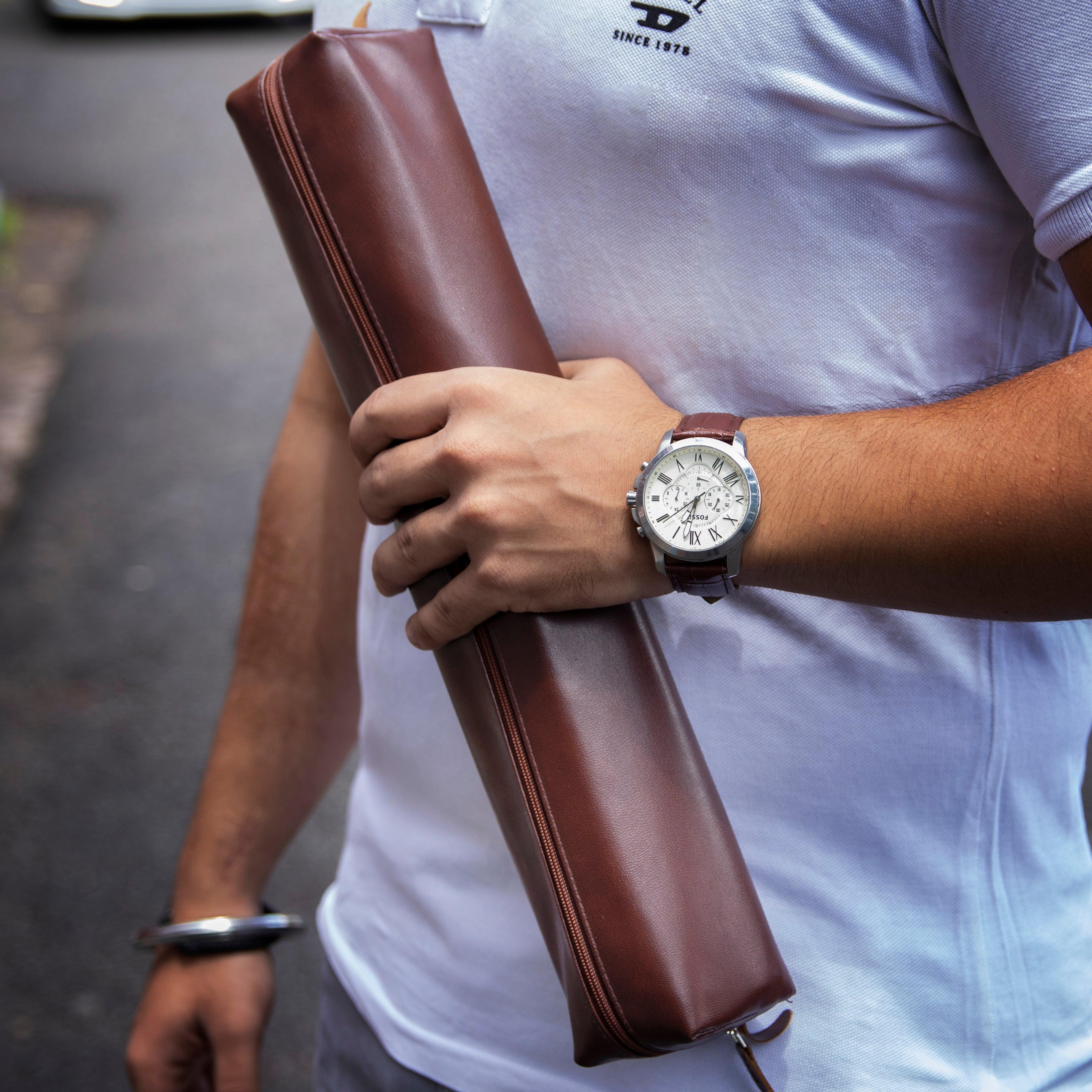 Leather Desk Mat | 100% Genuine Leather | Color: Brown