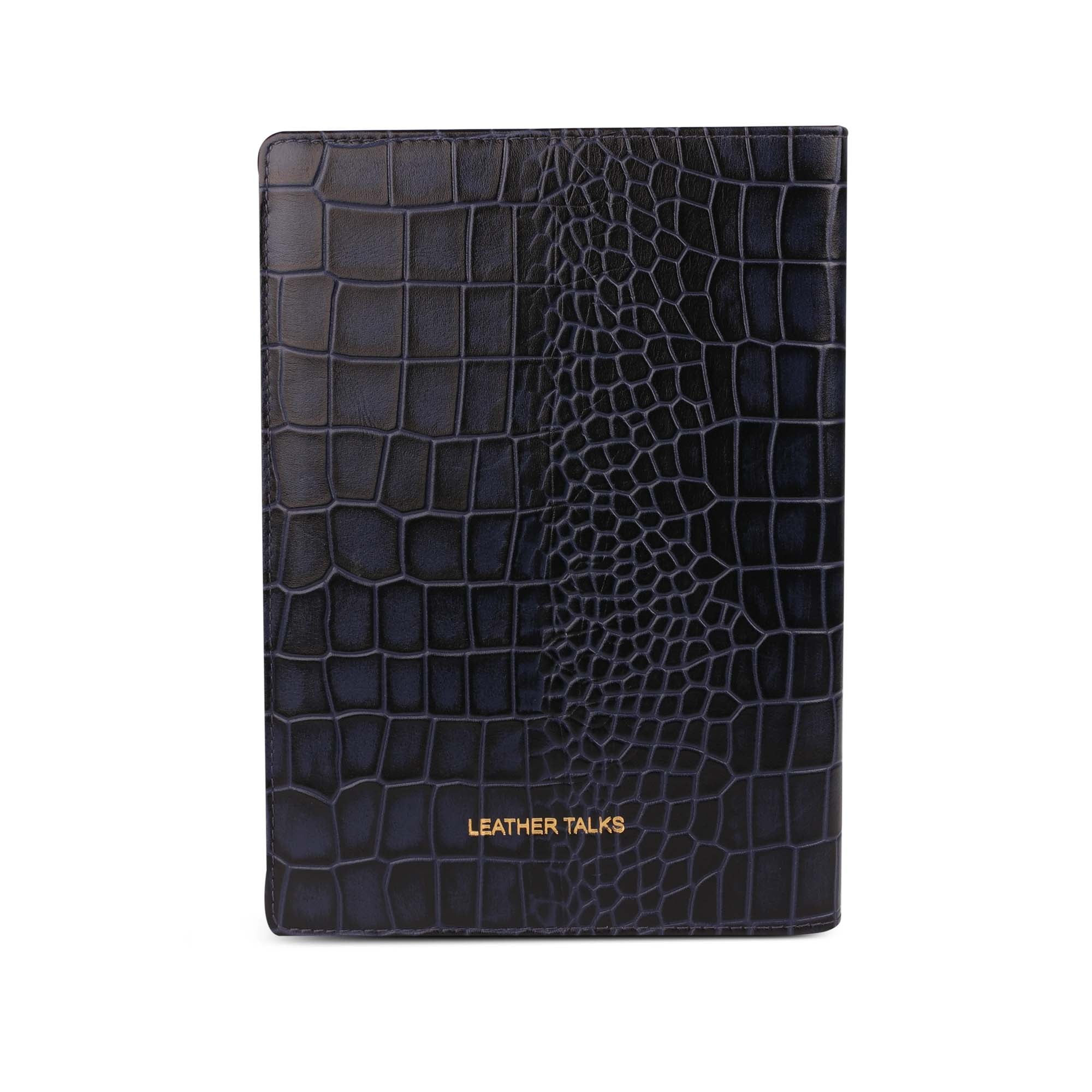 Classic Note Book | Leather Notebook | 100% Genuine Leather | Color: Navy Blue