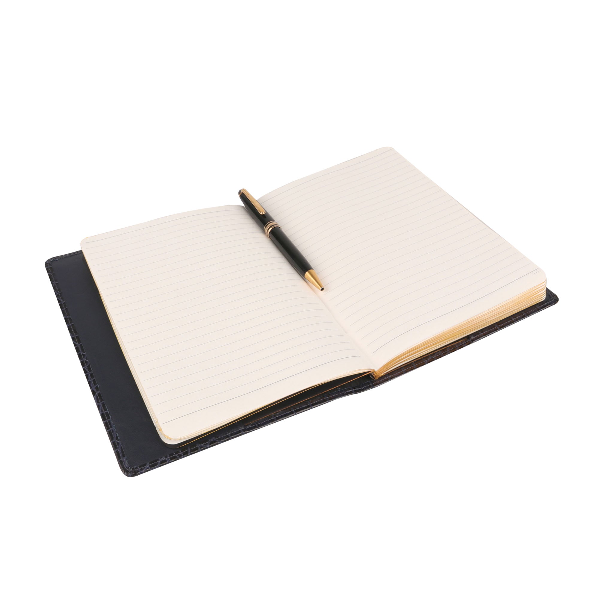 Classic Note Book | Leather Notebook | 100% Genuine Leather | Color: Navy Blue