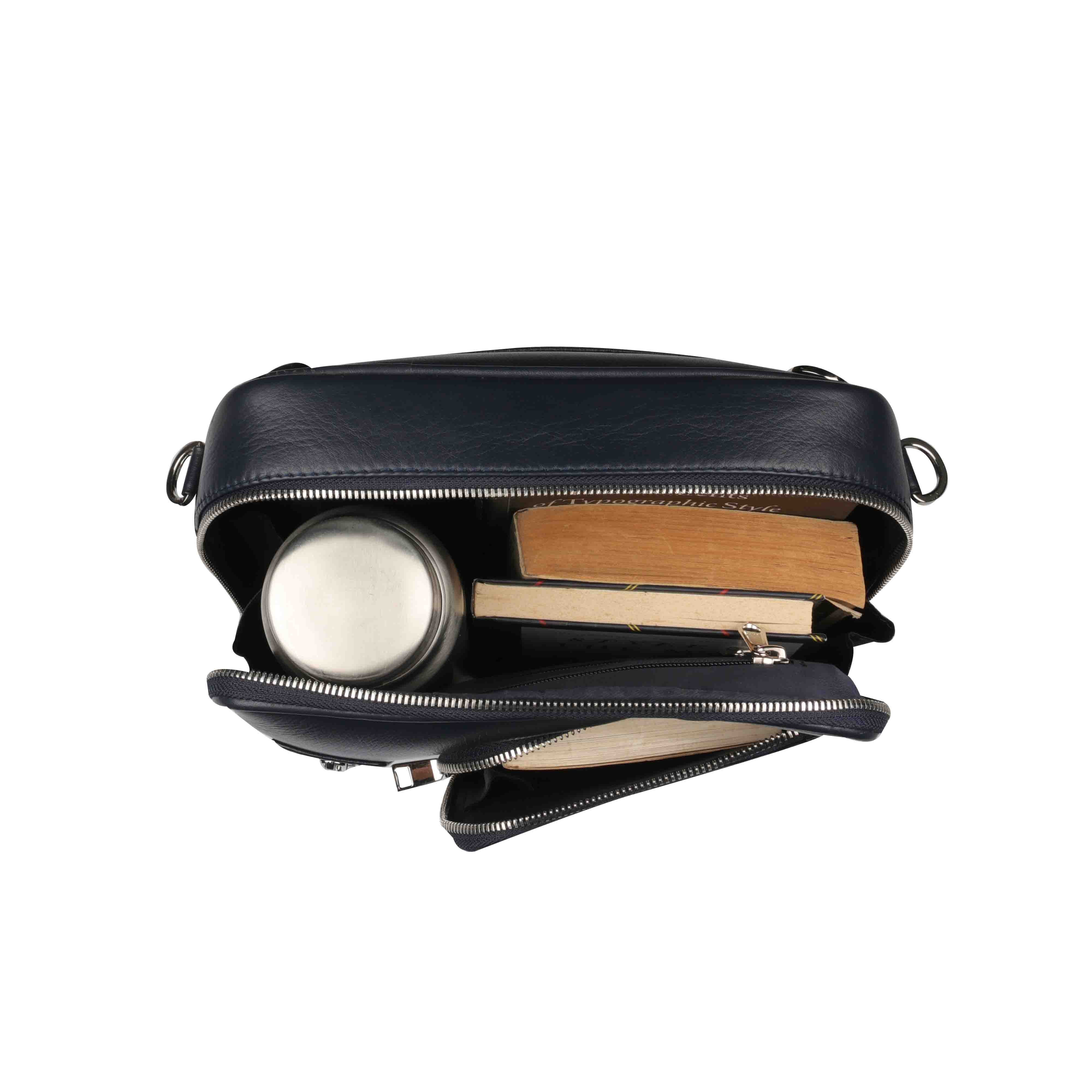 Genuine leather side bag