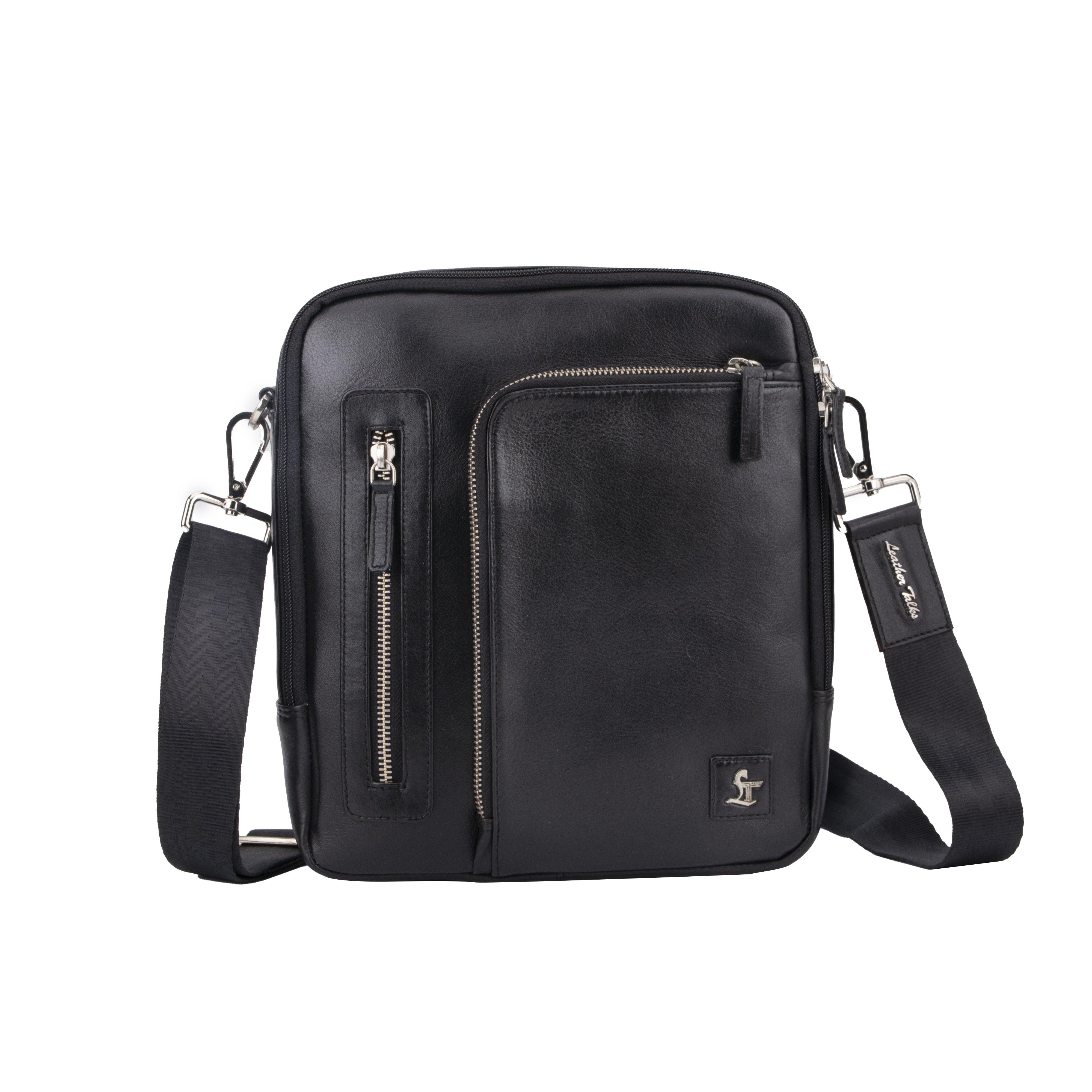 Men's leather crossbody bag