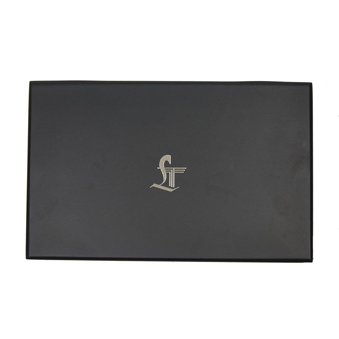 Premium Two Tone Italian Weave Black Belt - Leather Talks