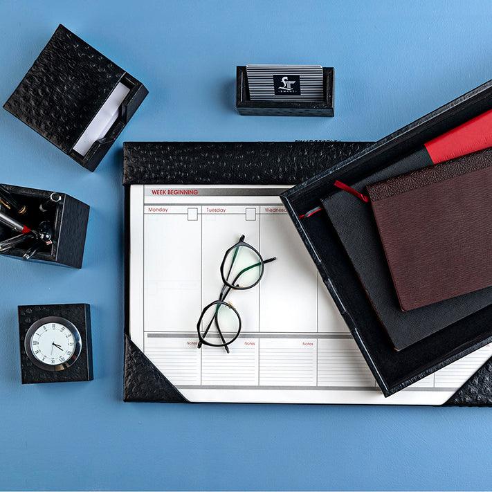 Black color with ostrich print