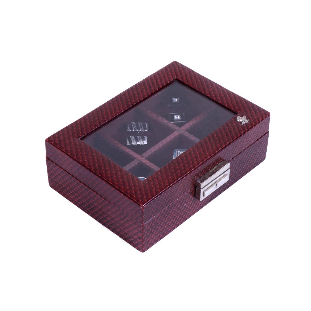 Leather Cufflink's Box ( 6 Pairs) - Leather Talks