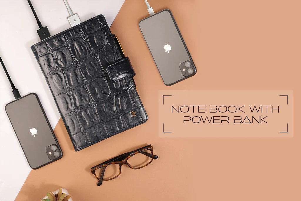 Notebook / Dairy With Power Bank
