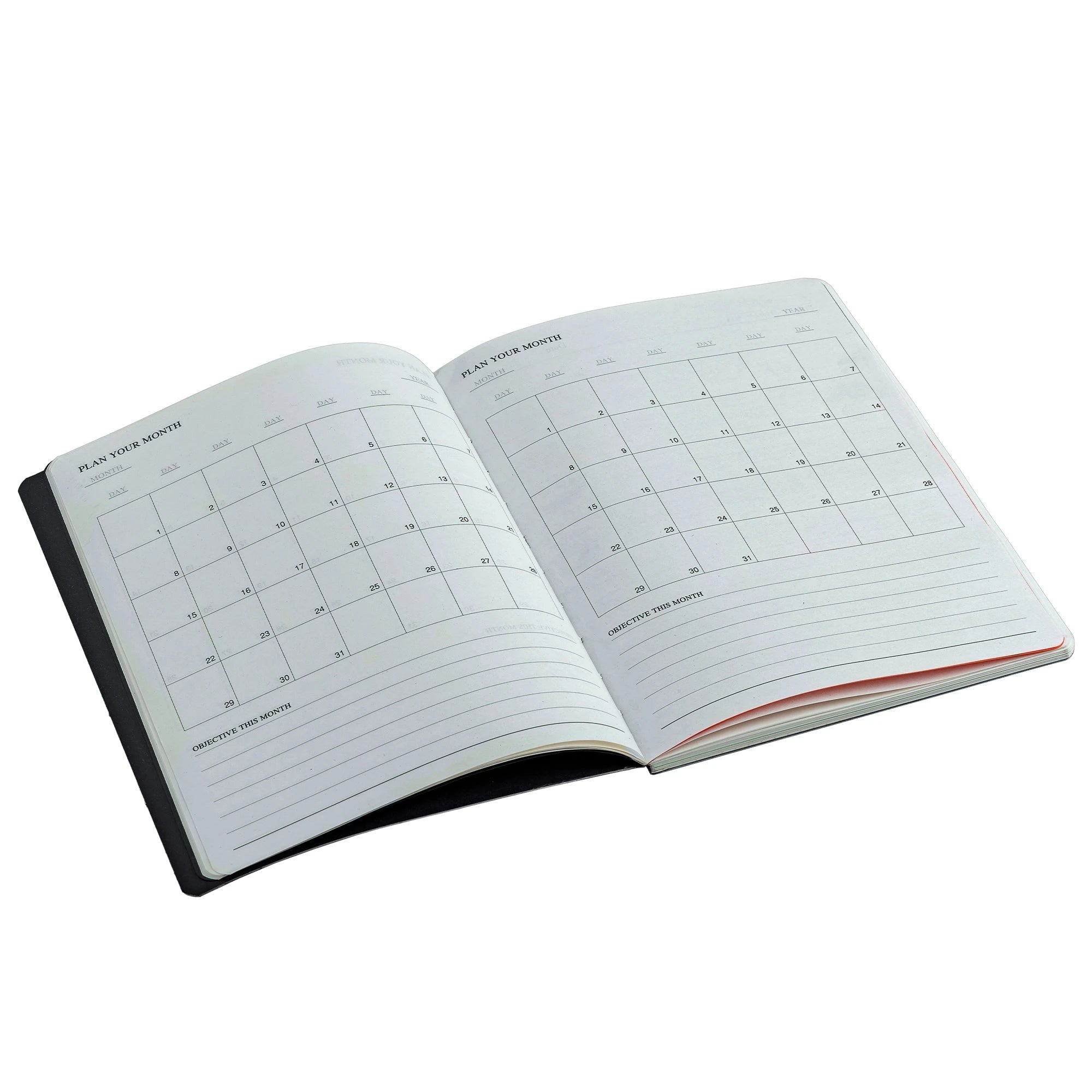 Melunge Leather Diary For Men | Genuine Leather Journal / Notebook | color:  Black Leather Talks