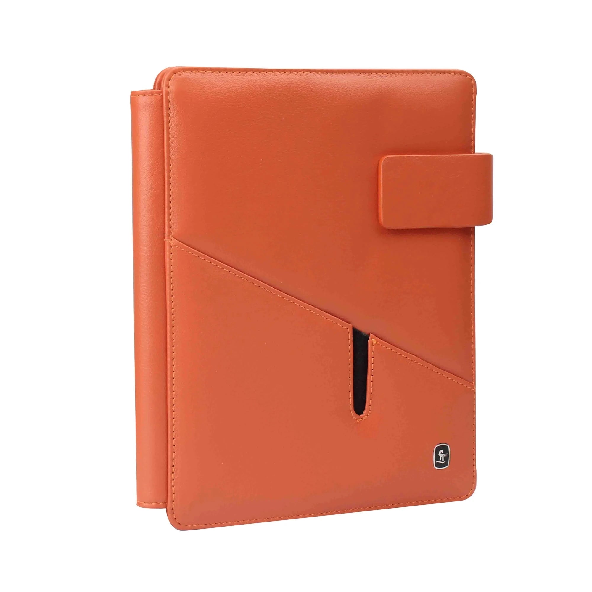 Melunge Leather Diary For Men & Women |  Genuine Leather Journal / Notebook | Color- Orange Leather Talks