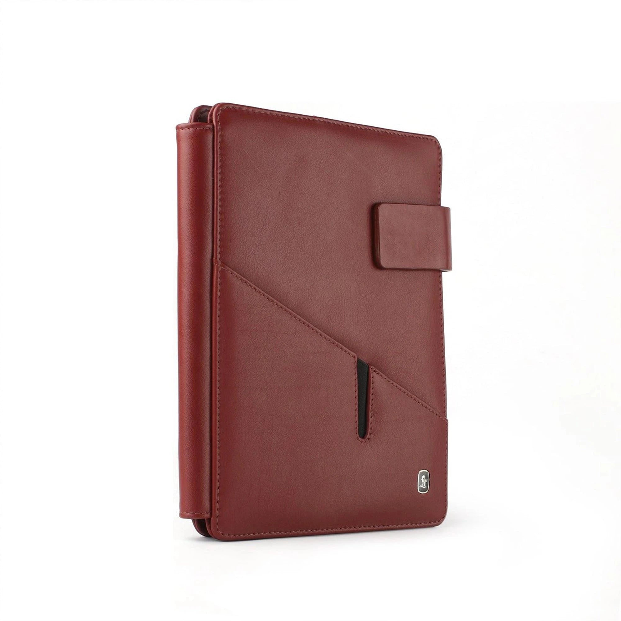 Melunge Leather Diary for Men & Women | Genuine Leather Journal/Notebook | Color- Cherry Leather Talks