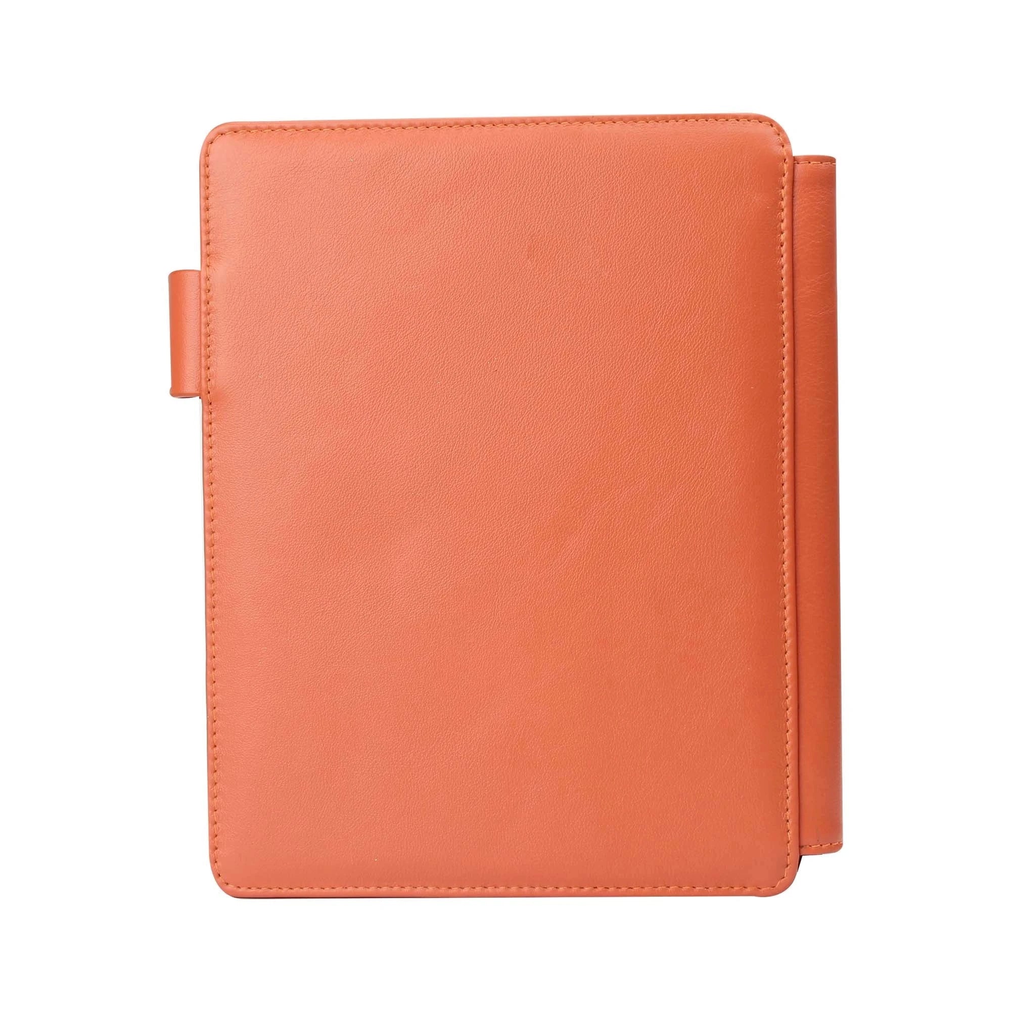Melunge Leather Diary For Men & Women |  Genuine Leather Journal / Notebook | Color- Orange Leather Talks