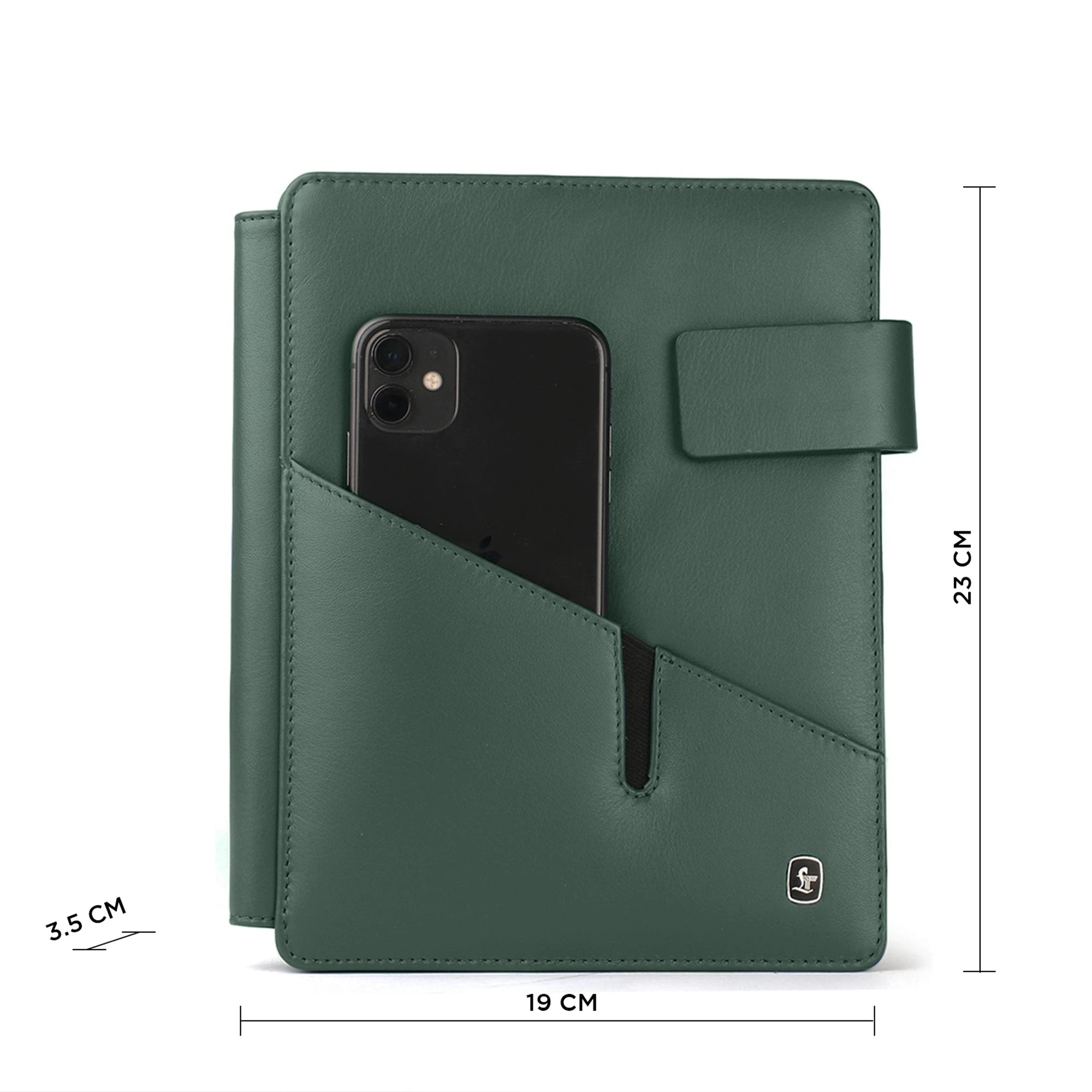 Melunge Leather Diary for Men & Women | Genuine Leather Journal/Notebook | Color- Green Leather Talks