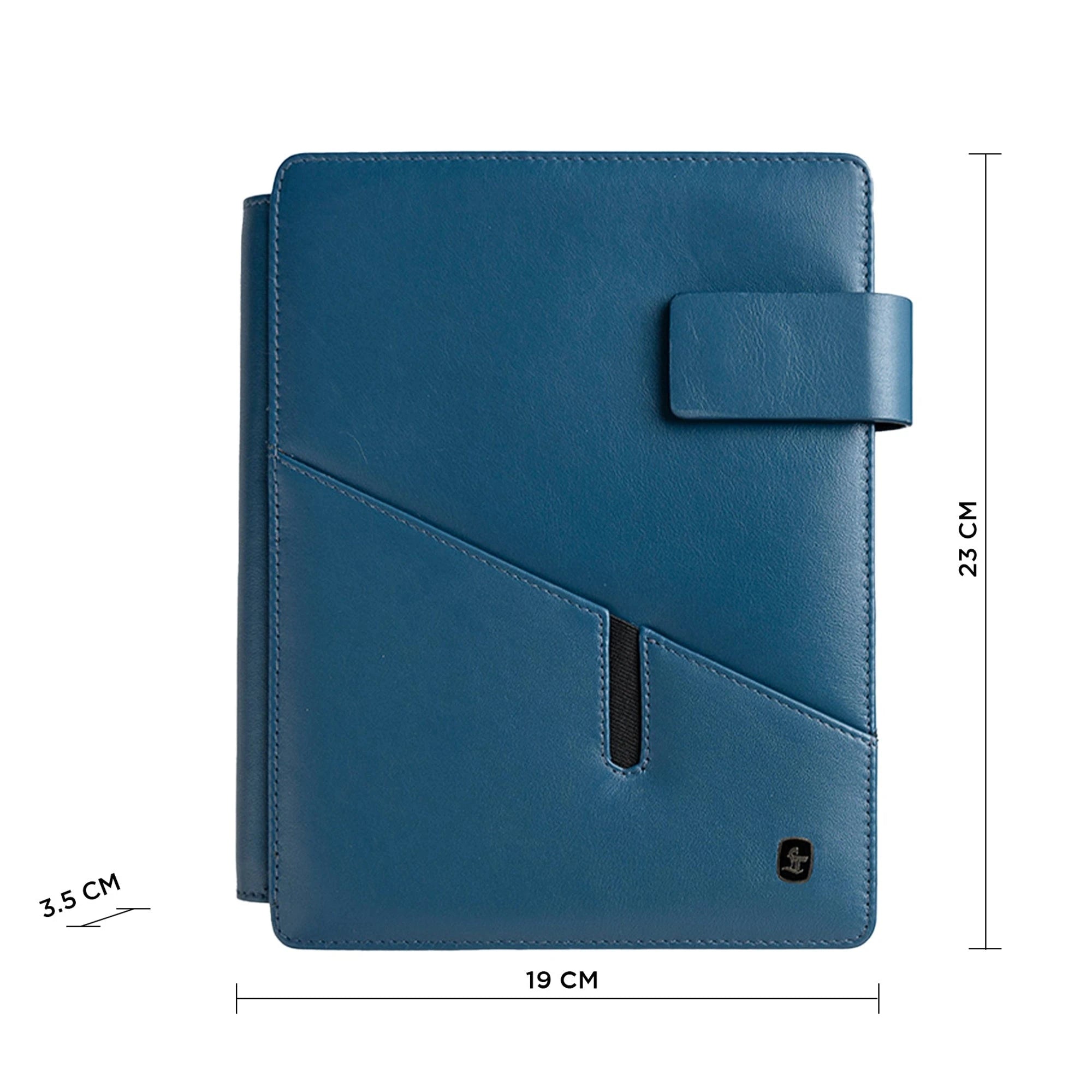 Melunge Leather Diary For Men  & Women | Genuine Leather Handmade Journal / Notebook - Blue Leather Talks