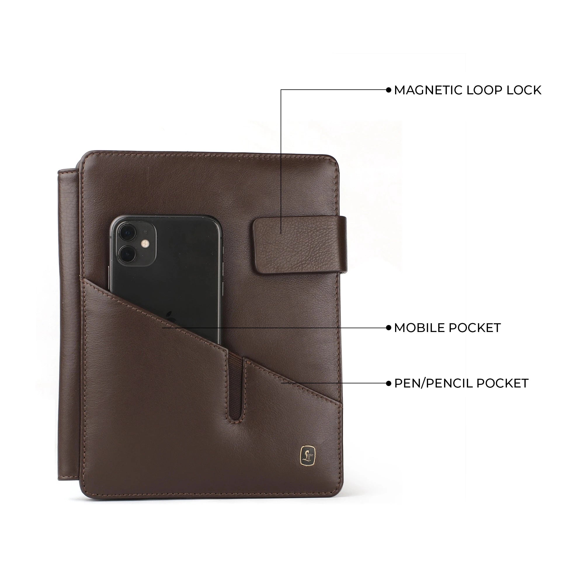 Corporate New Year Gift | Melunge Leather Diary For Men & Women |  Genuine  Leather Journal/Notebook | Color: Brown Leather Talks