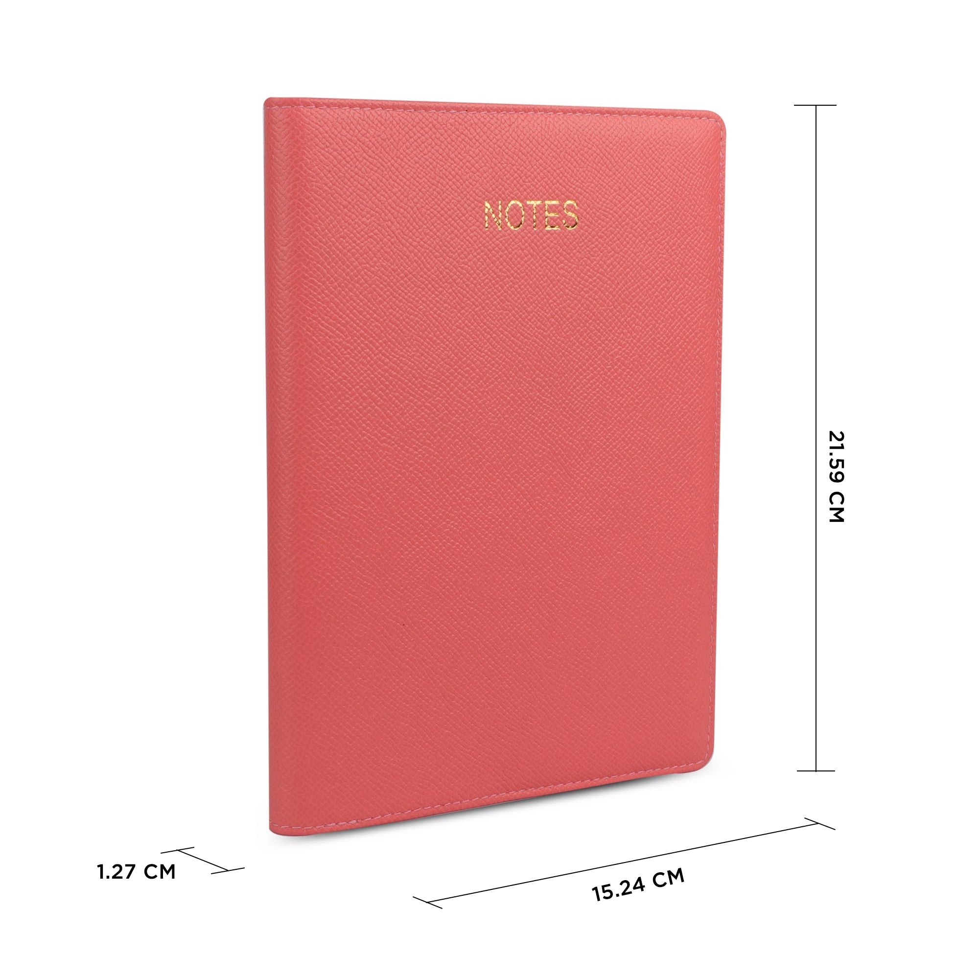 Premium leather notebook with minimalist front design