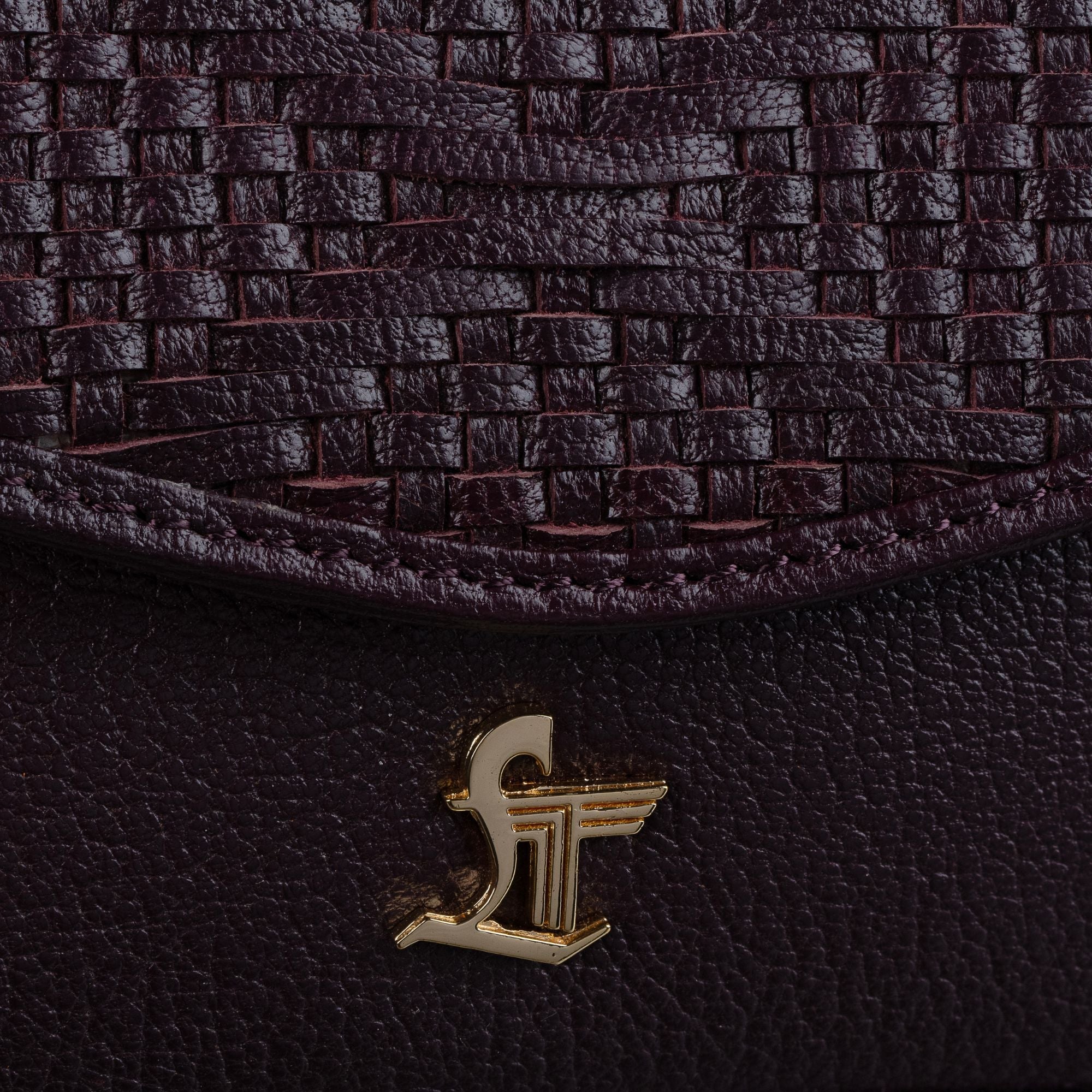 Lucia Genuine Leather Sling Bag for Women | Hand-Woven Crossbody Bag | Two Looks in One | Luxury Mini Shoulder Bag for Evening & Casual Wear | Color: Brown Leather Talks