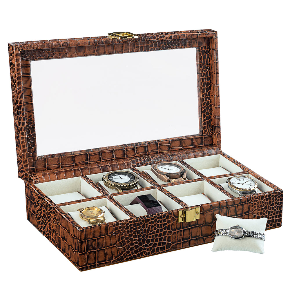 Shop luxury men's leather watch boxes and storage cases for timepieces.