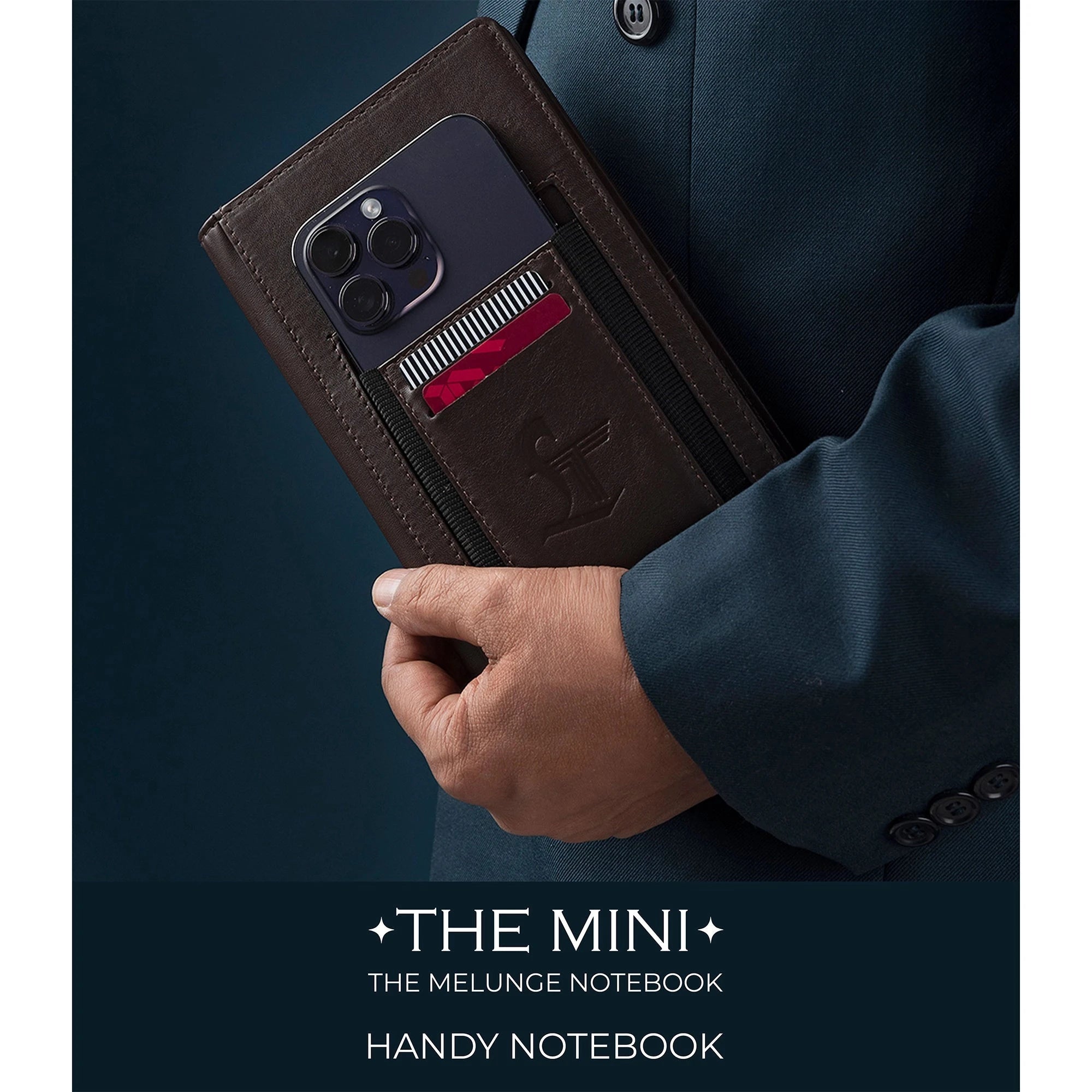 The Mini Melunge Luxury Pure Leather Notebook| Premium Leather Diary For Men & women | 100% Genuine Leather | Handmade Leather Journal - Brown Leather Talks