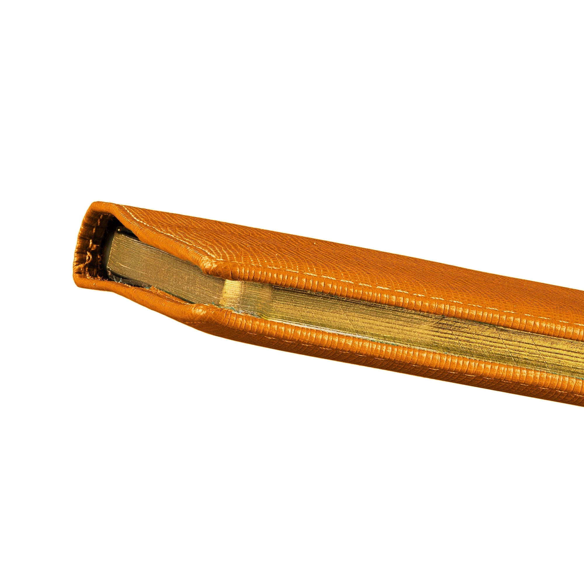 Classic - Luxury Leather Notebook | Premium Genuine Leather Journal for Men & Women | Color: Orange Leather Talks