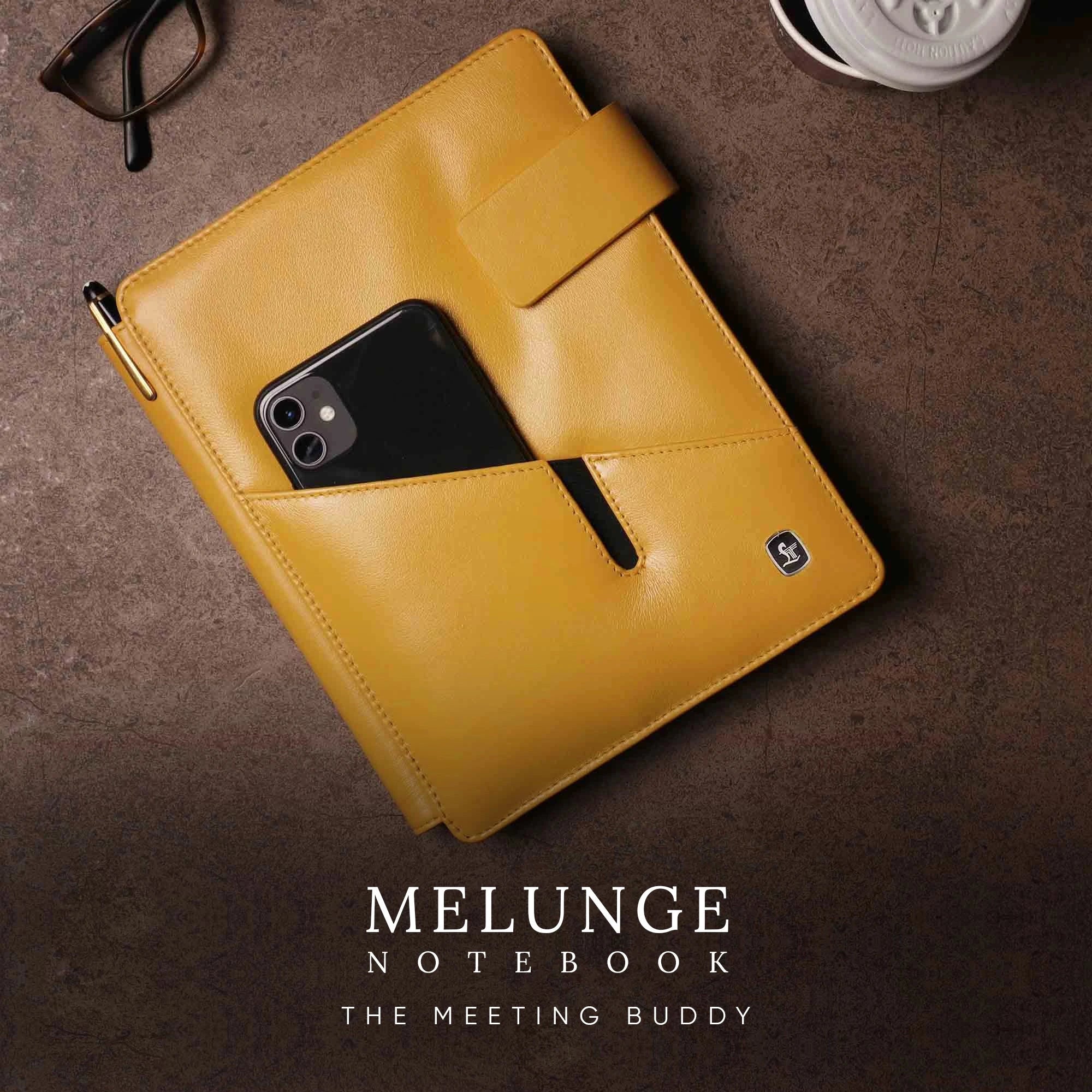 Leather Talks refillable leather notebook with master refill options and name personalization for corporate gifting.