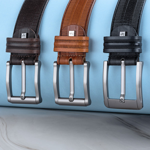 luxury leather waist belt
