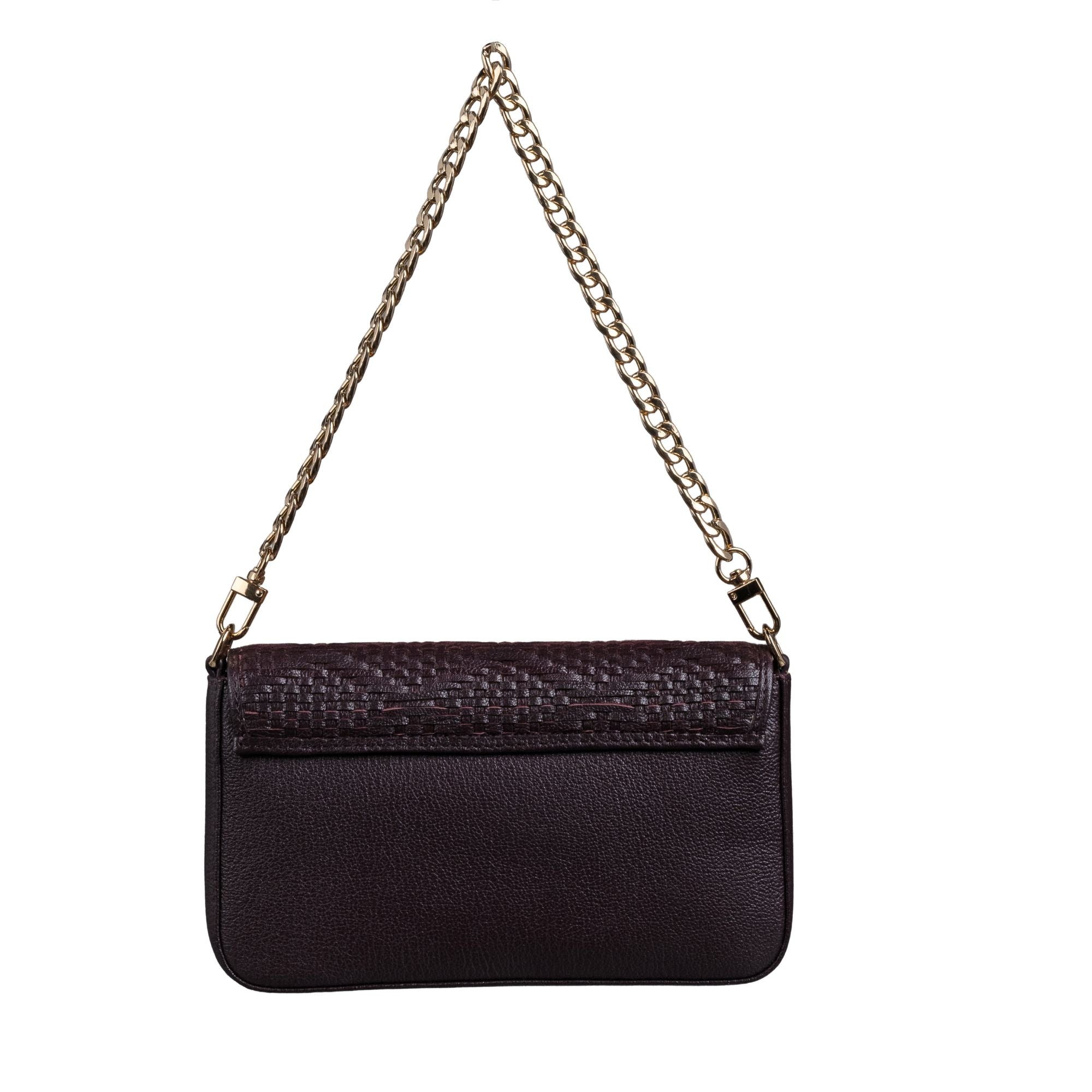 Lucia Genuine Leather Sling Bag for Women | Hand-Woven Crossbody Bag | Two Looks in One | Luxury Mini Shoulder Bag for Evening & Casual Wear | Color: Brown Leather Talks