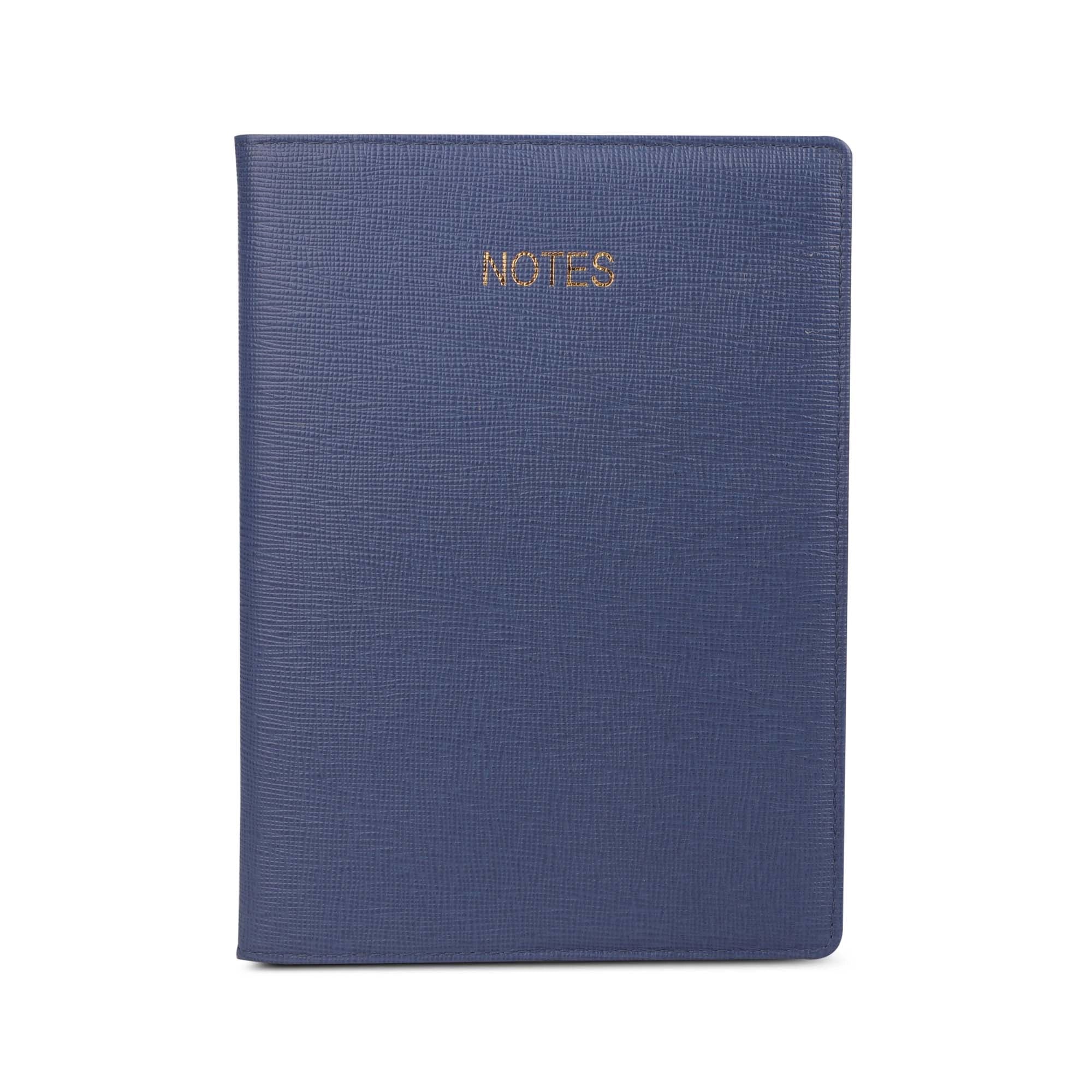 Classic - Handcrafted Genuine Leather Notebook | Luxury Journal | Refillable Diary for Men & Women | Color: Blue Leather Talks