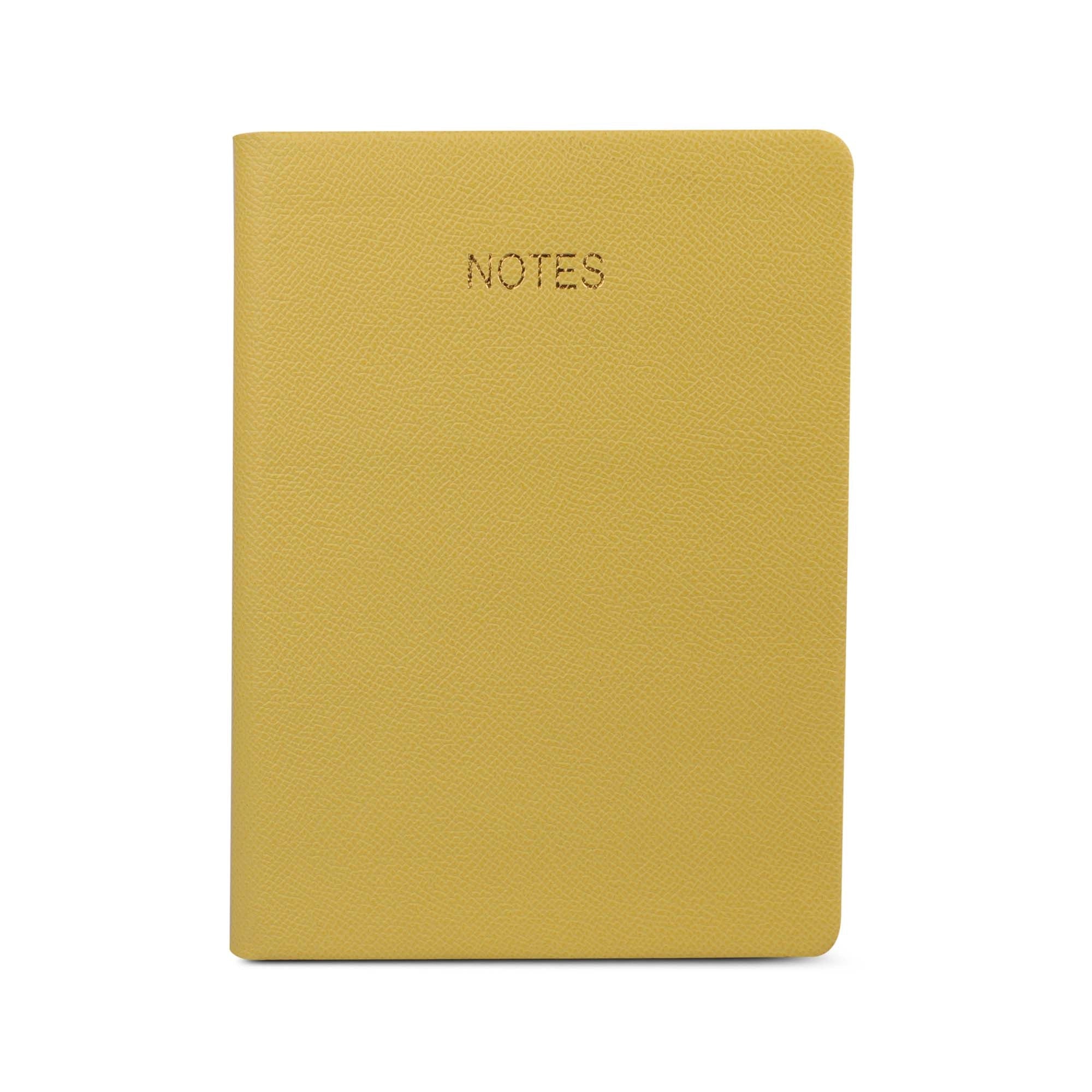 Classic - Luxury Leather Notebook | Premium Genuine Leather Journal for Men & Women | Color: Yellow Leather Talks