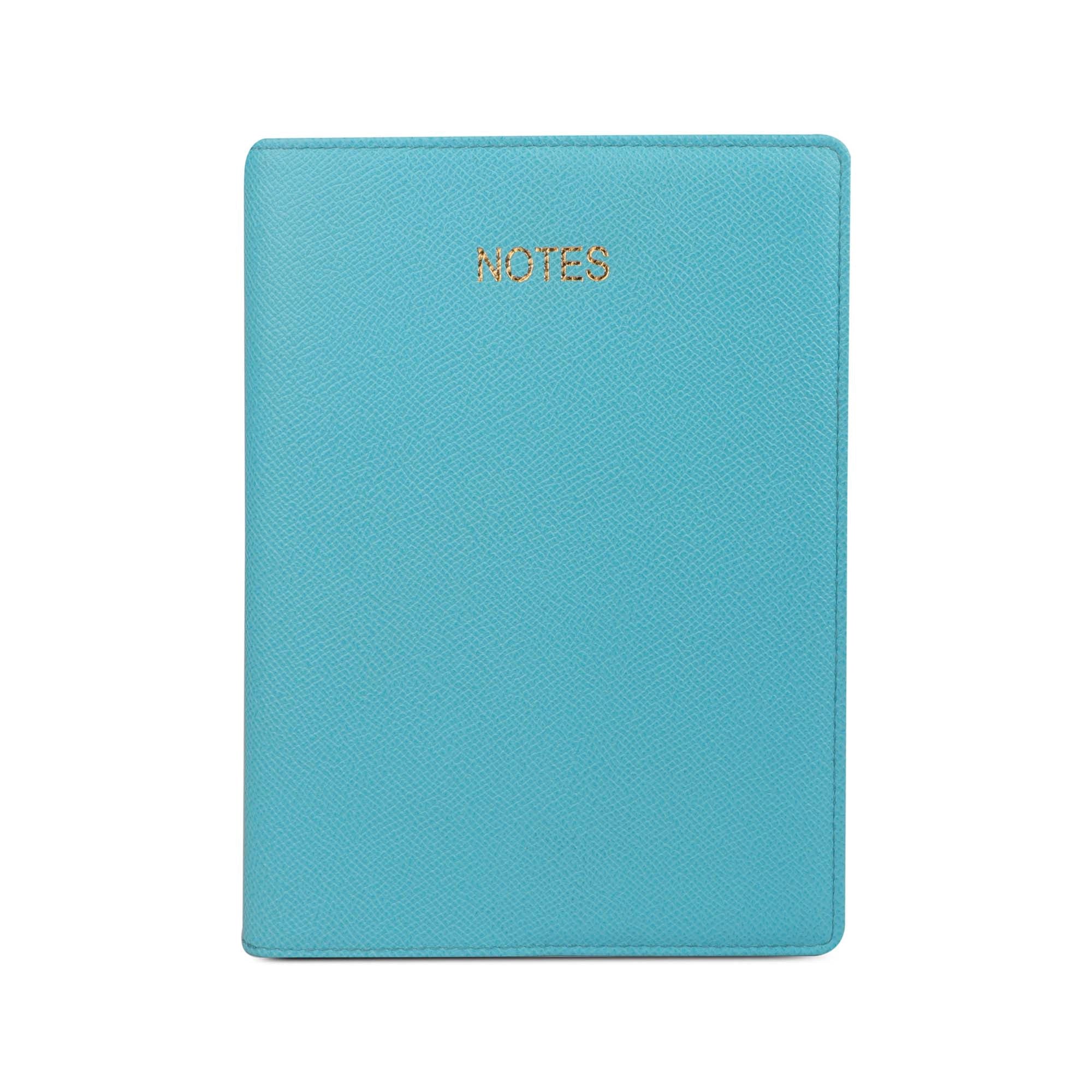 Classic - Luxury Leather Diary | Premium Genuine Leather Journal | Refillable Notebook for Professionals | Color: Sky Blue Leather Talks