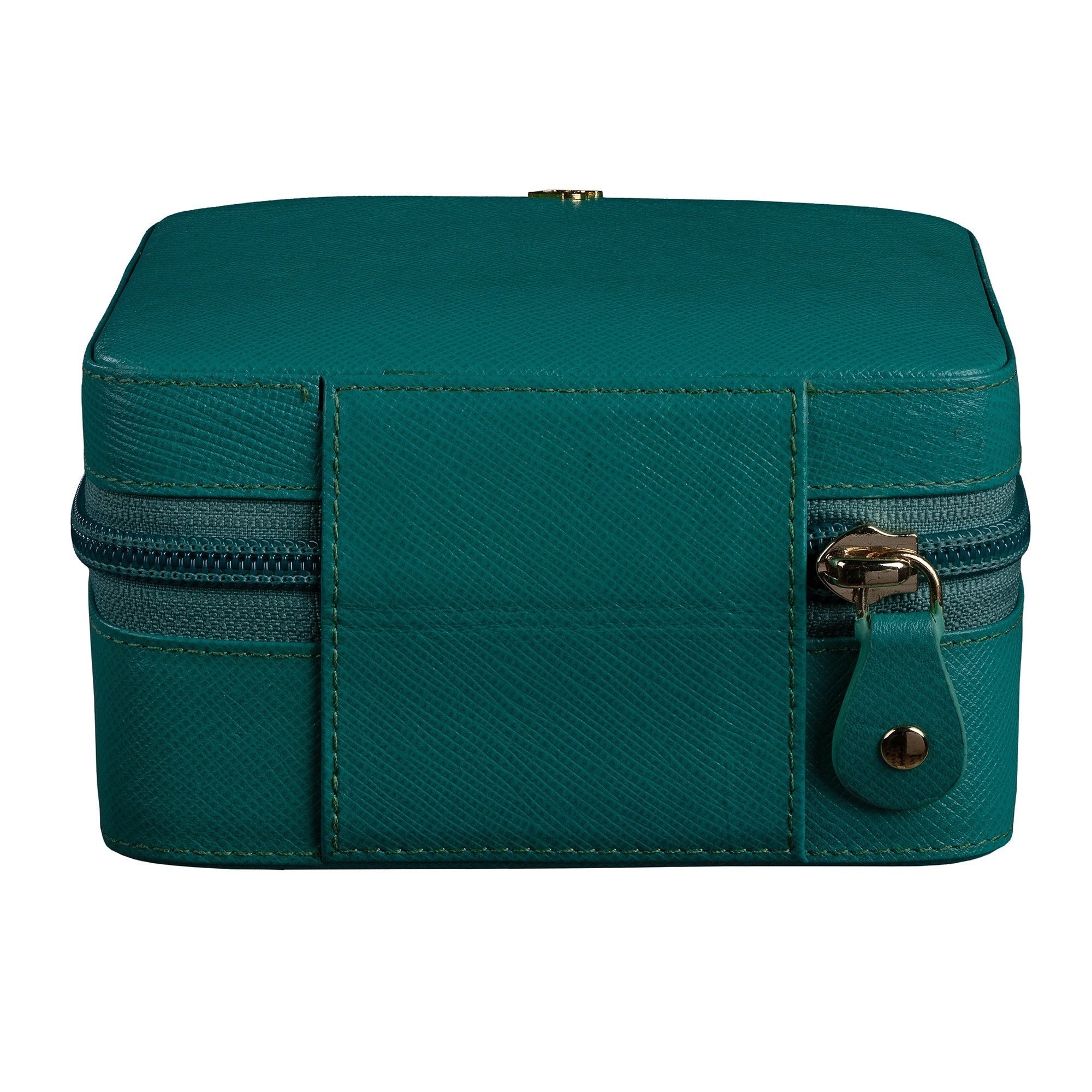 "Jewellery box 
Leather travel jewellery case 
Leather jewellery box 
Travel friendly Jewellery case"