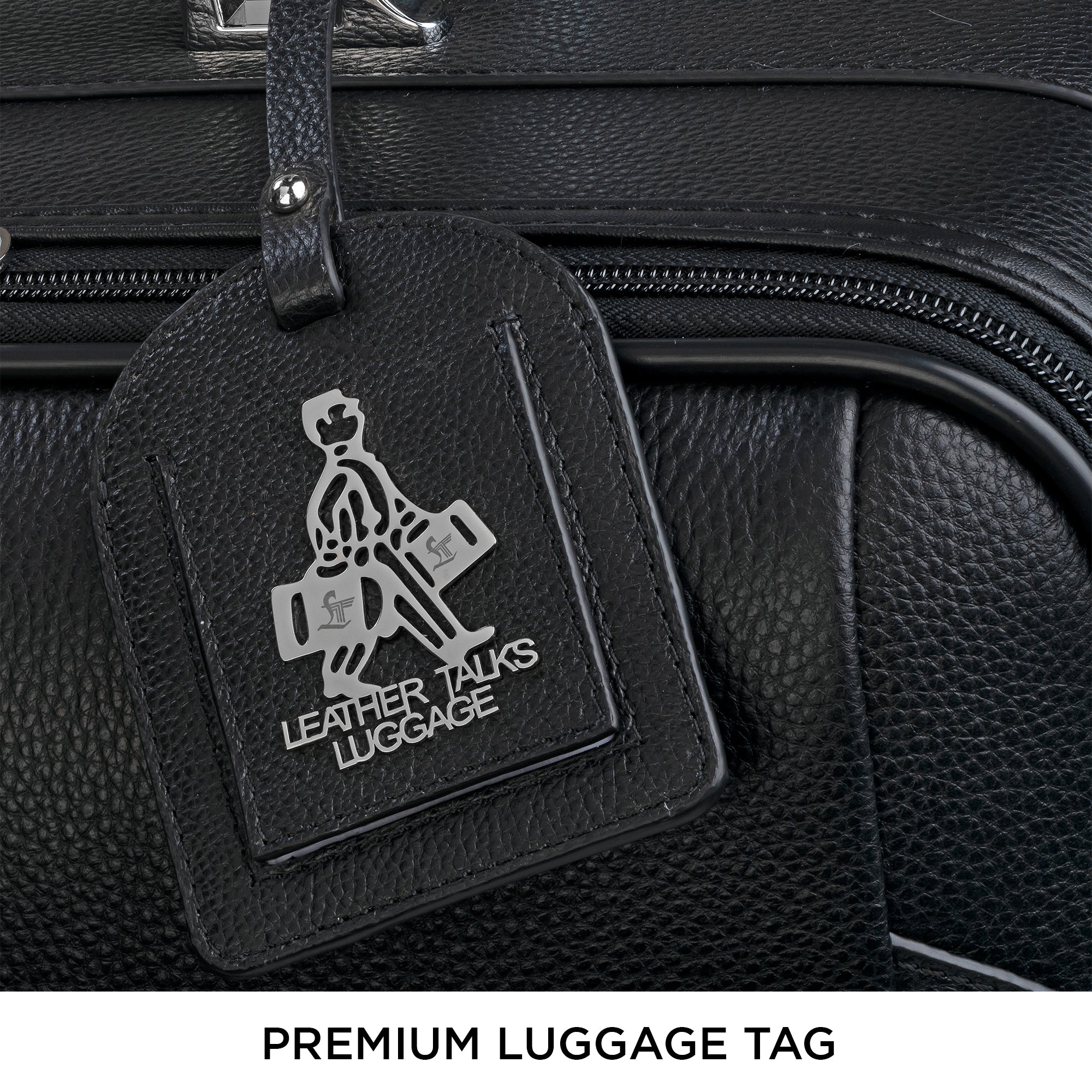 20inch Premium Genuine Leather Travel Trolley Bag 