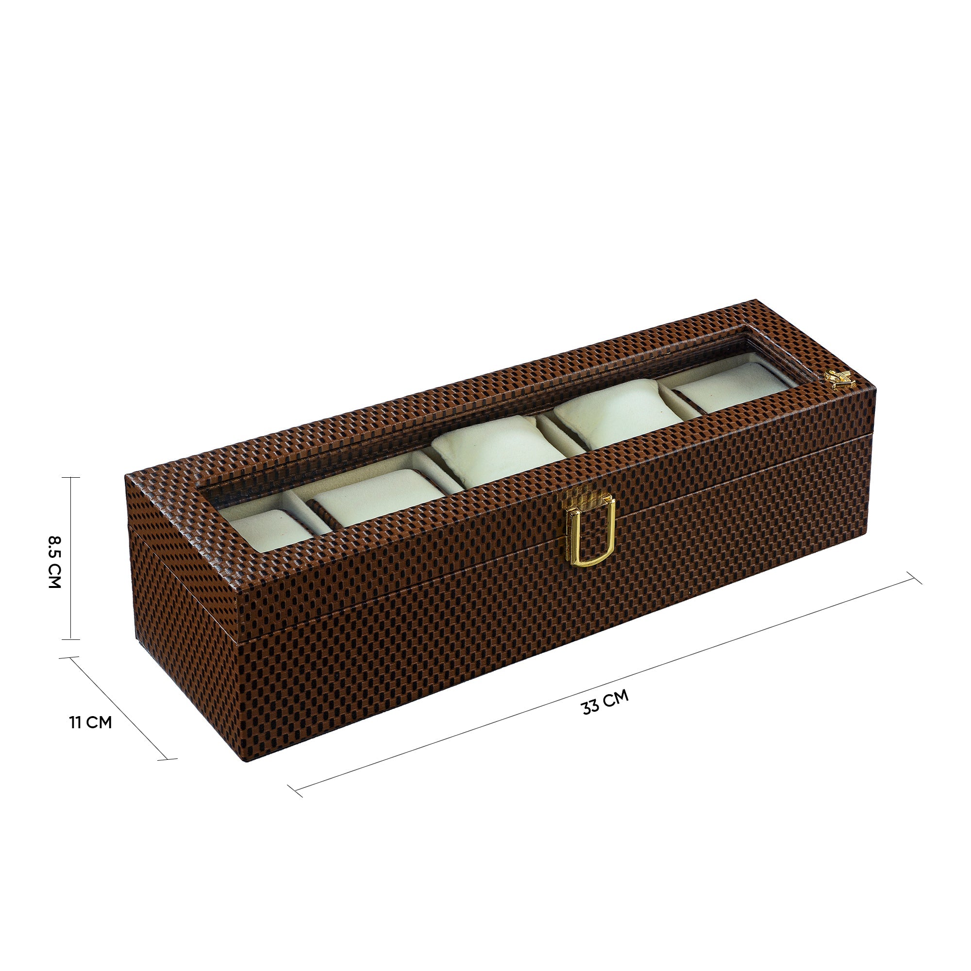 Bronx Watch Box(5 Watches) | Brick Brown Leather Talks