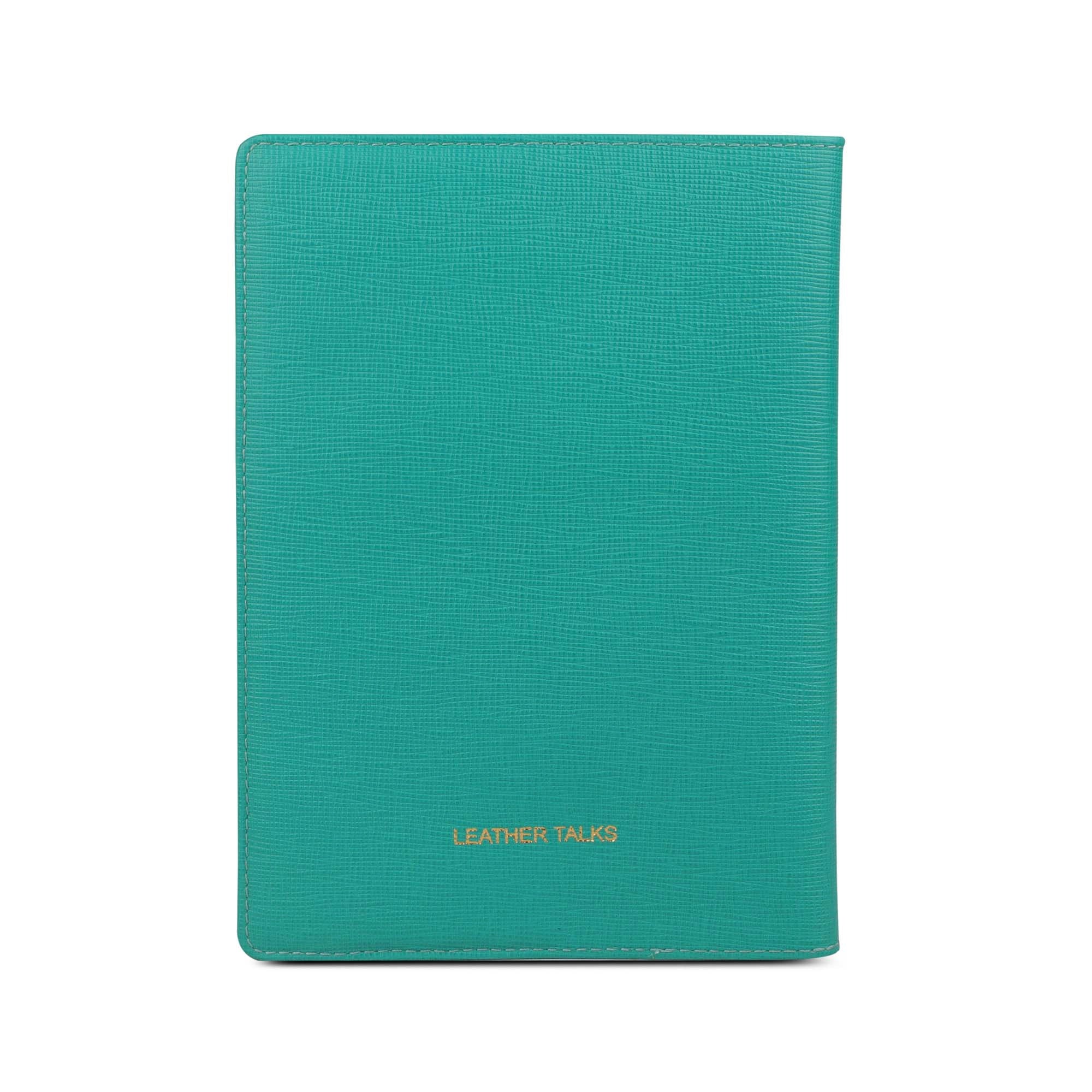 Classic - Genuine Leather Writing Journal | Luxury Notebook for Men & Women | Professional Refillable Diary | Color: Green Leather Talks