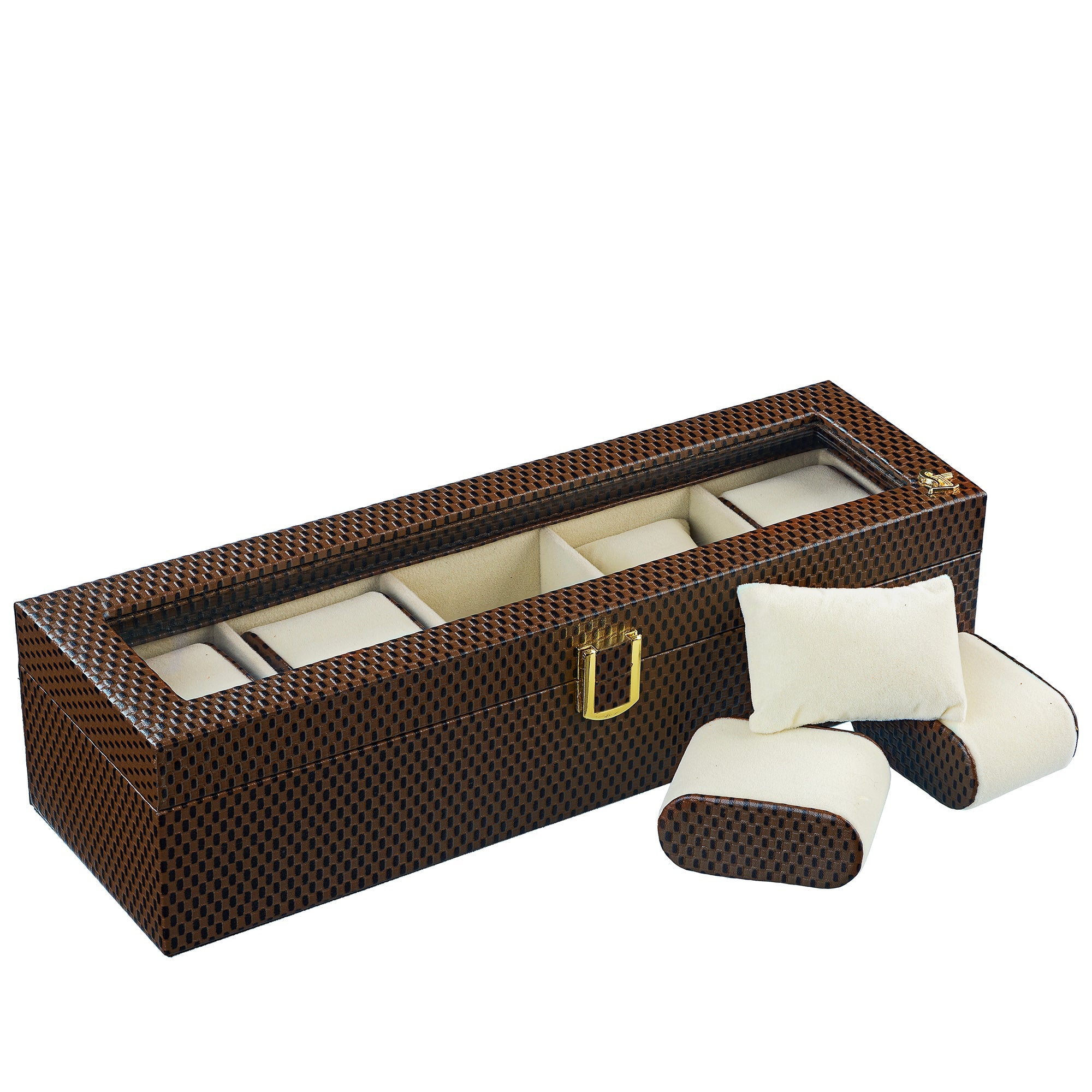 Bronx Watch Box(5 Watches) | Brick Brown Leather Talks