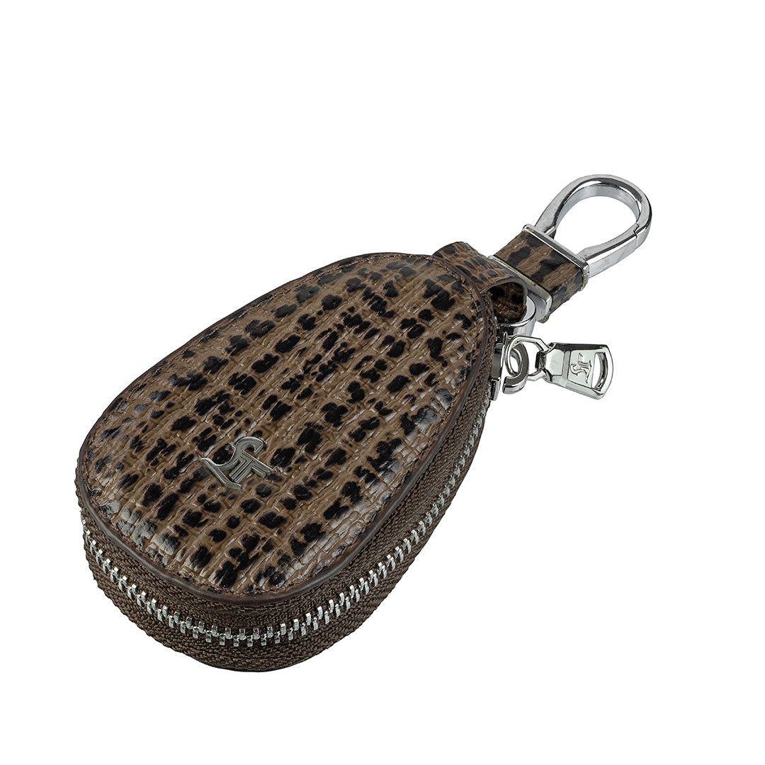 Set of II Gift Set Men's Wallet fab IV& Prime Key Pouch - Premium Leather Accessories | Color- Brown Leather Talks