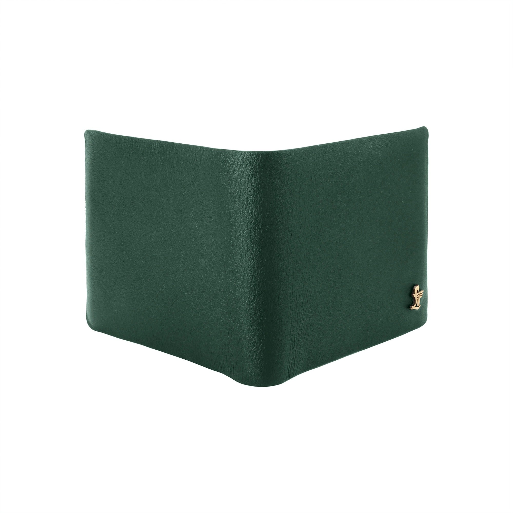 Austin Bifold Stitchless Leather Wallet  | Genuine Leather | RFID Safe | Colour: Green LeatherTalks