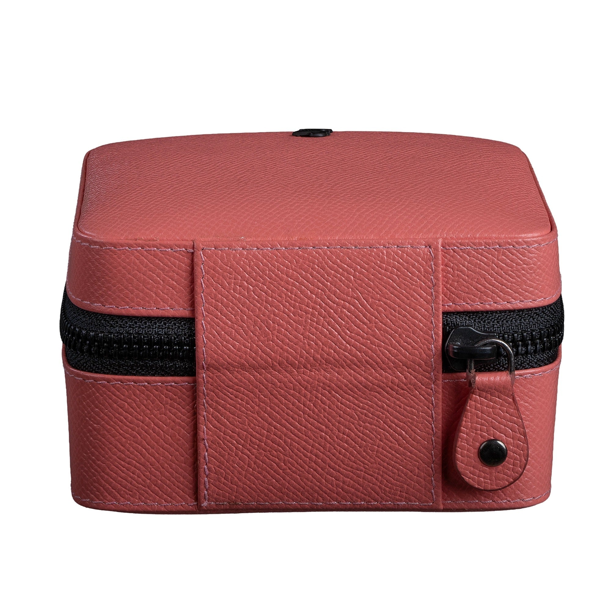 "Jewellery box 
Leather travel jewellery case 
Leather jewellery box 
Travel friendly Jewellery case"