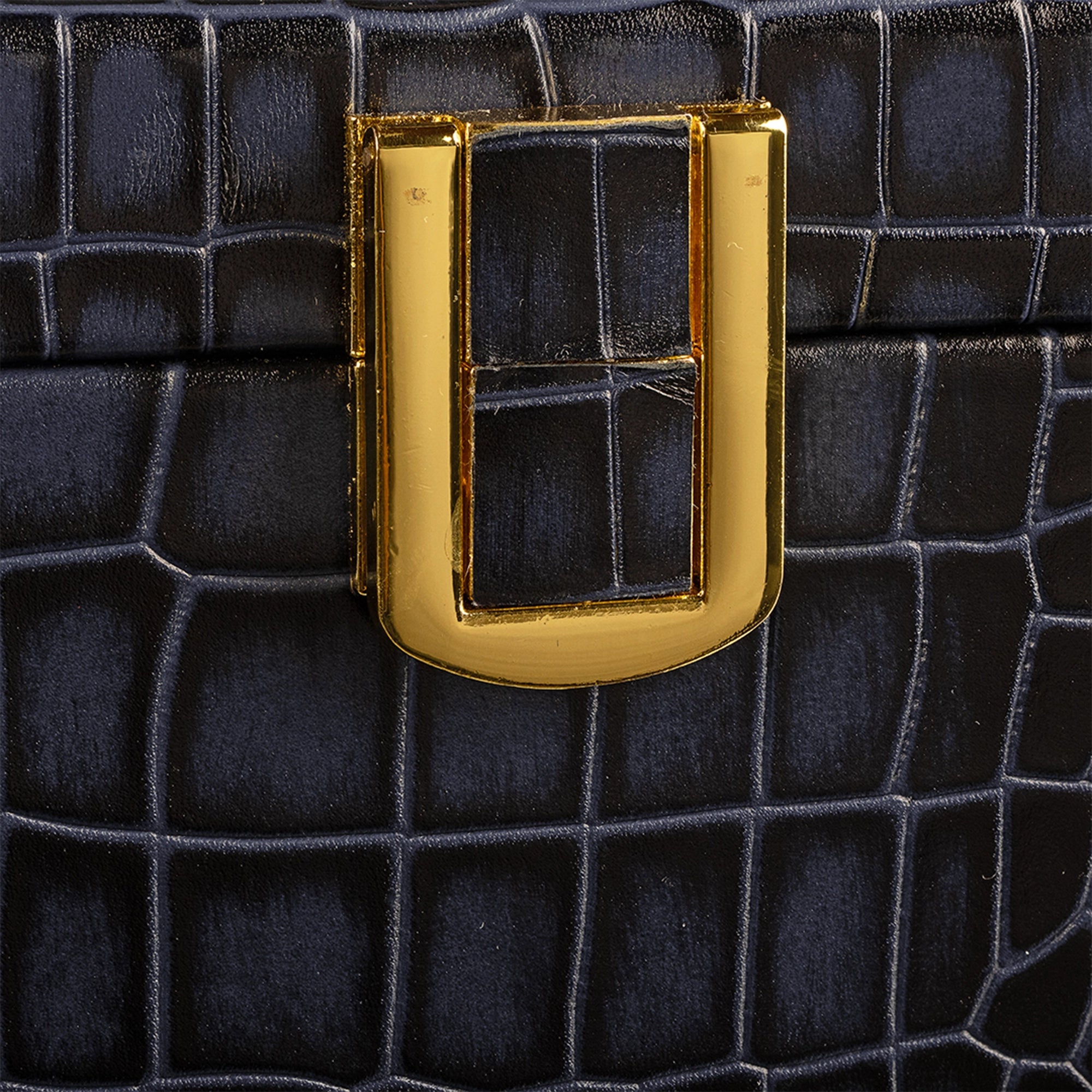 Galio Premium Watch Box 8 Watches | Genuine Leather Watch Storage Case for Men | Color: Croco Blue Leather Talks