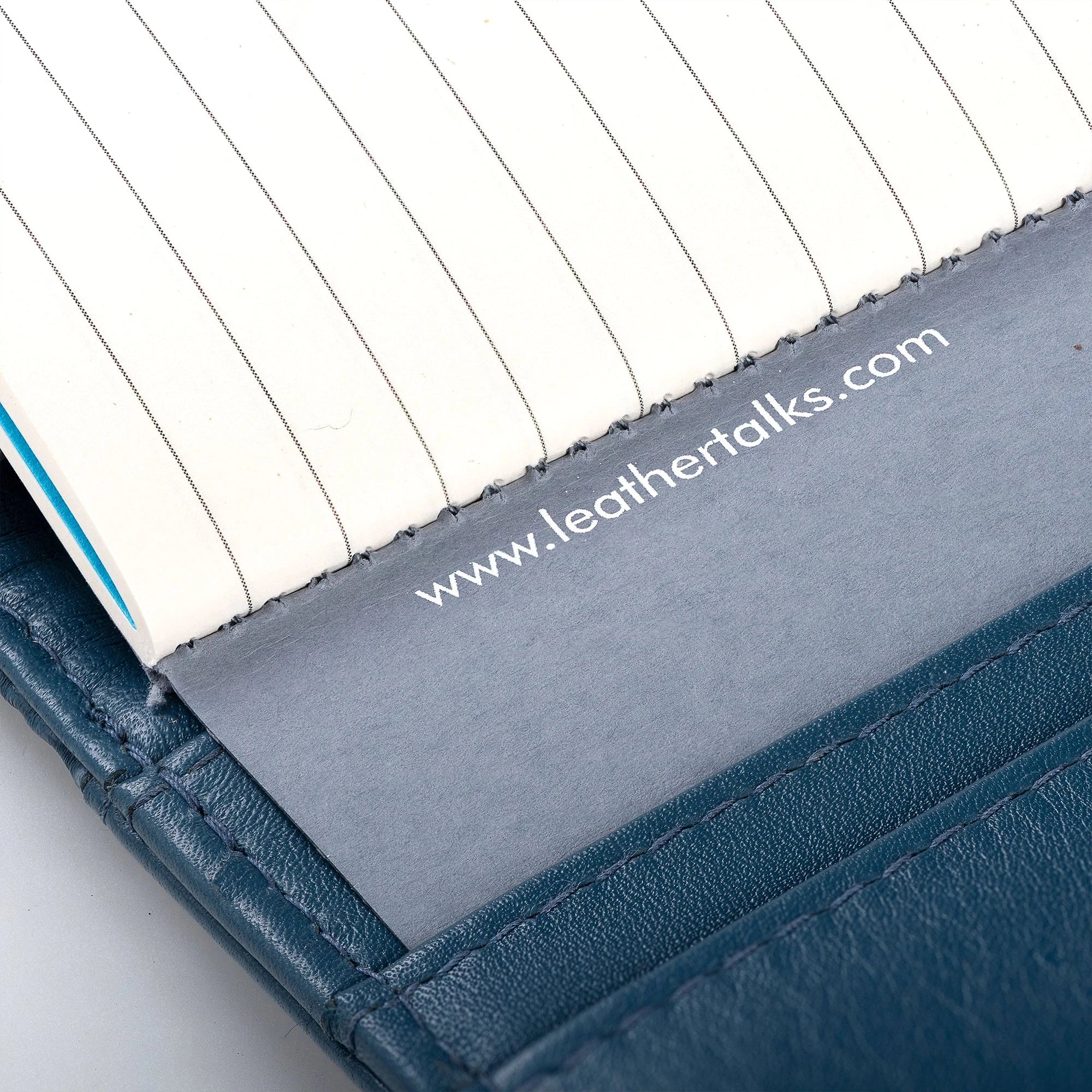 The Mini Melunge Luxury Pure Leather Notebook | Premium Leather Diary For Men & women | 100% Genuine Leather | Handmade Leather Journal - Blue Leather Talks