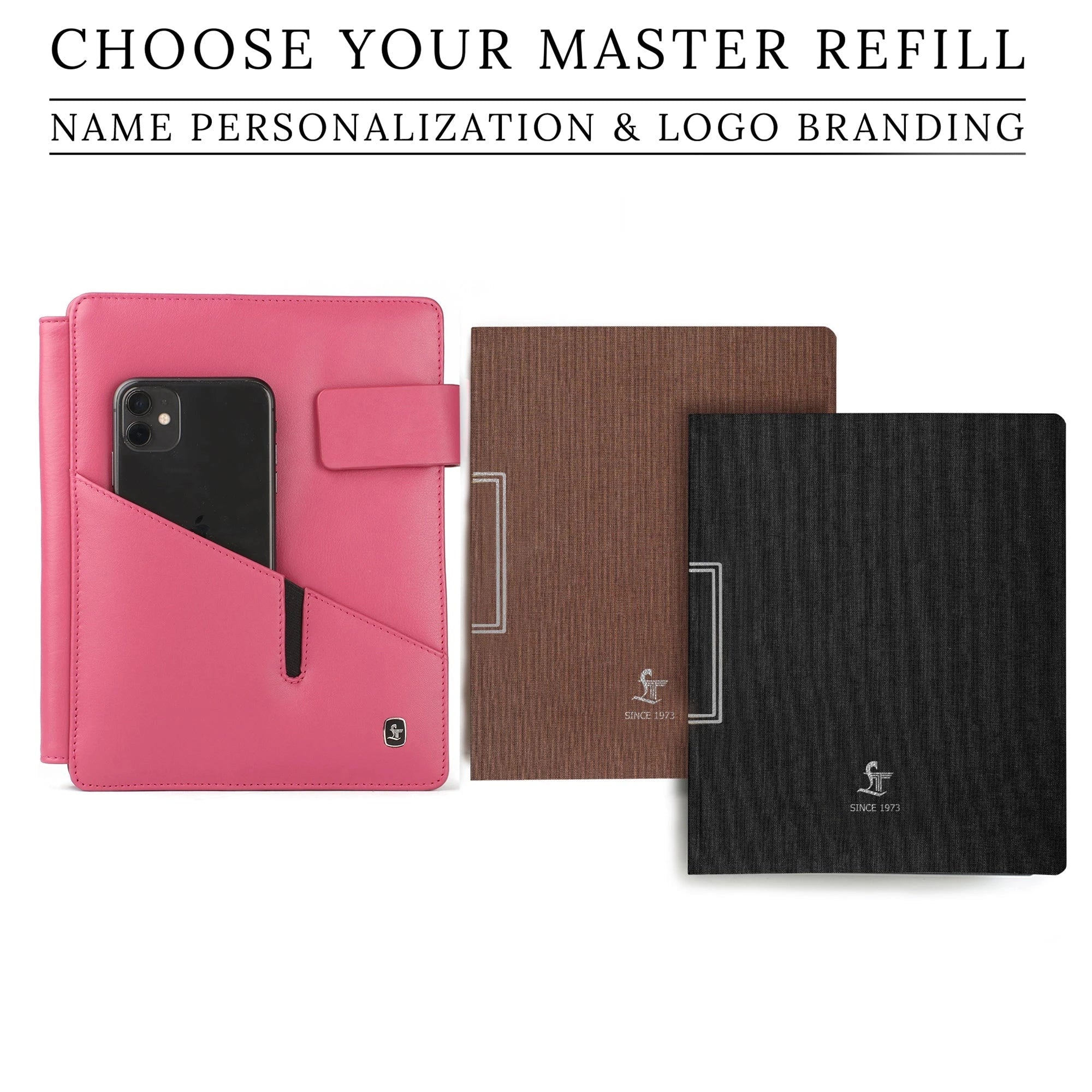 Melunge Leather Diary For Men & Women | Genuine Leather Journal / Notebook | Color: Pink Leather Talks