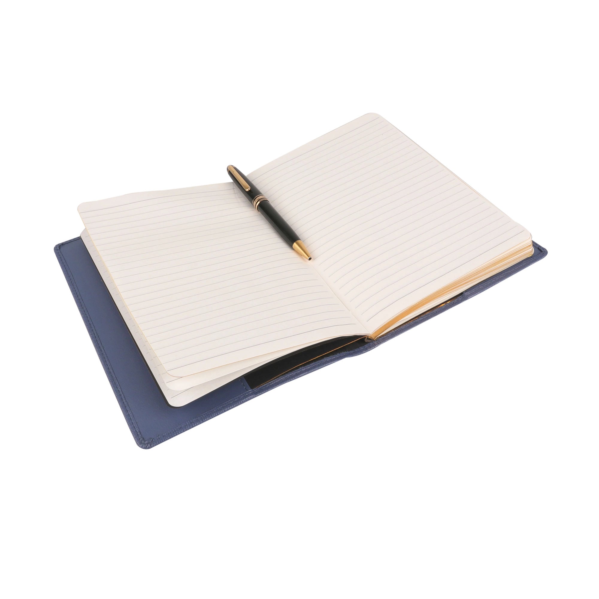 Classic - Handcrafted Genuine Leather Notebook | Luxury Journal | Refillable Diary for Men & Women | Color: Blue Leather Talks