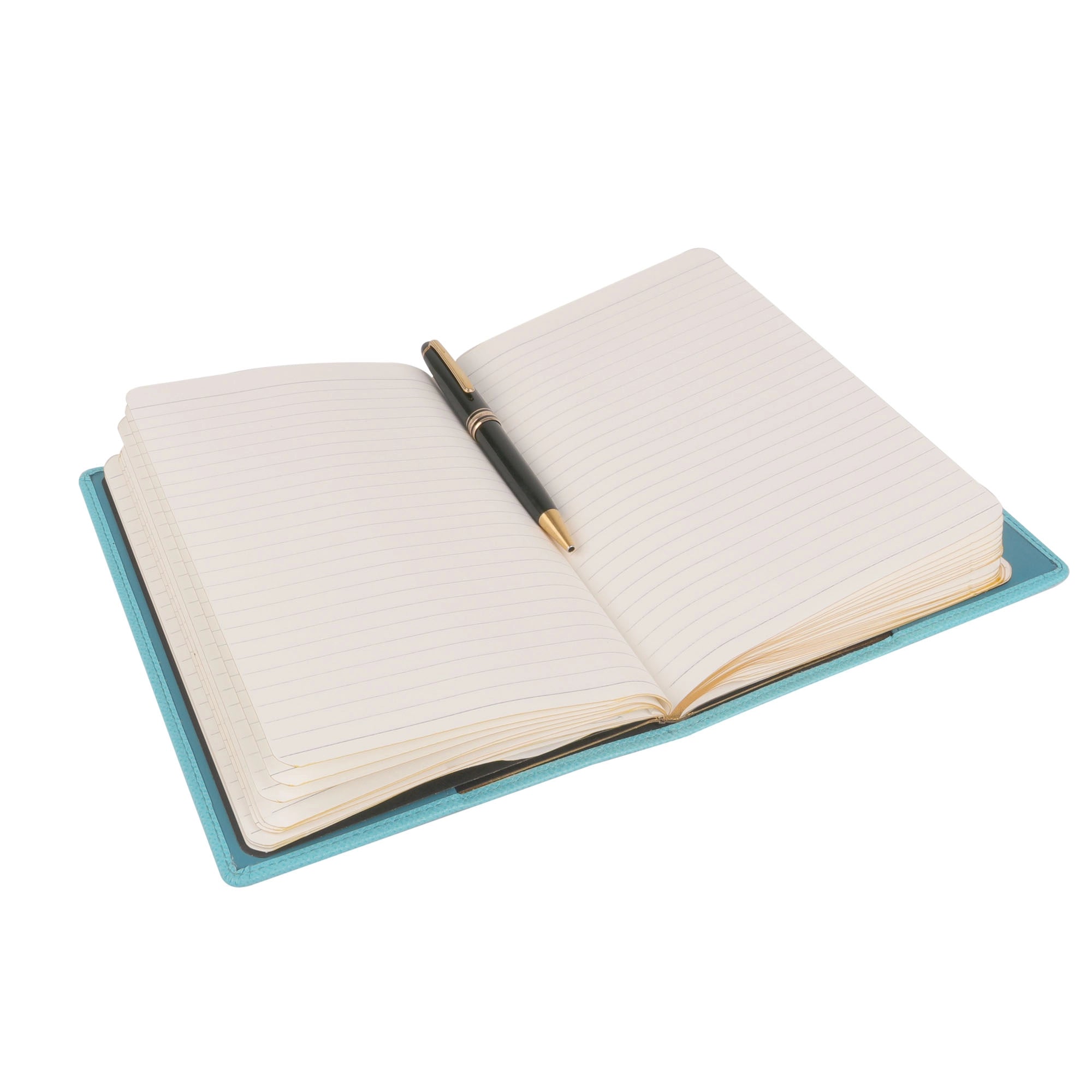 Classic - Luxury Leather Diary | Premium Genuine Leather Journal | Refillable Notebook for Professionals | Color: Sky Blue Leather Talks