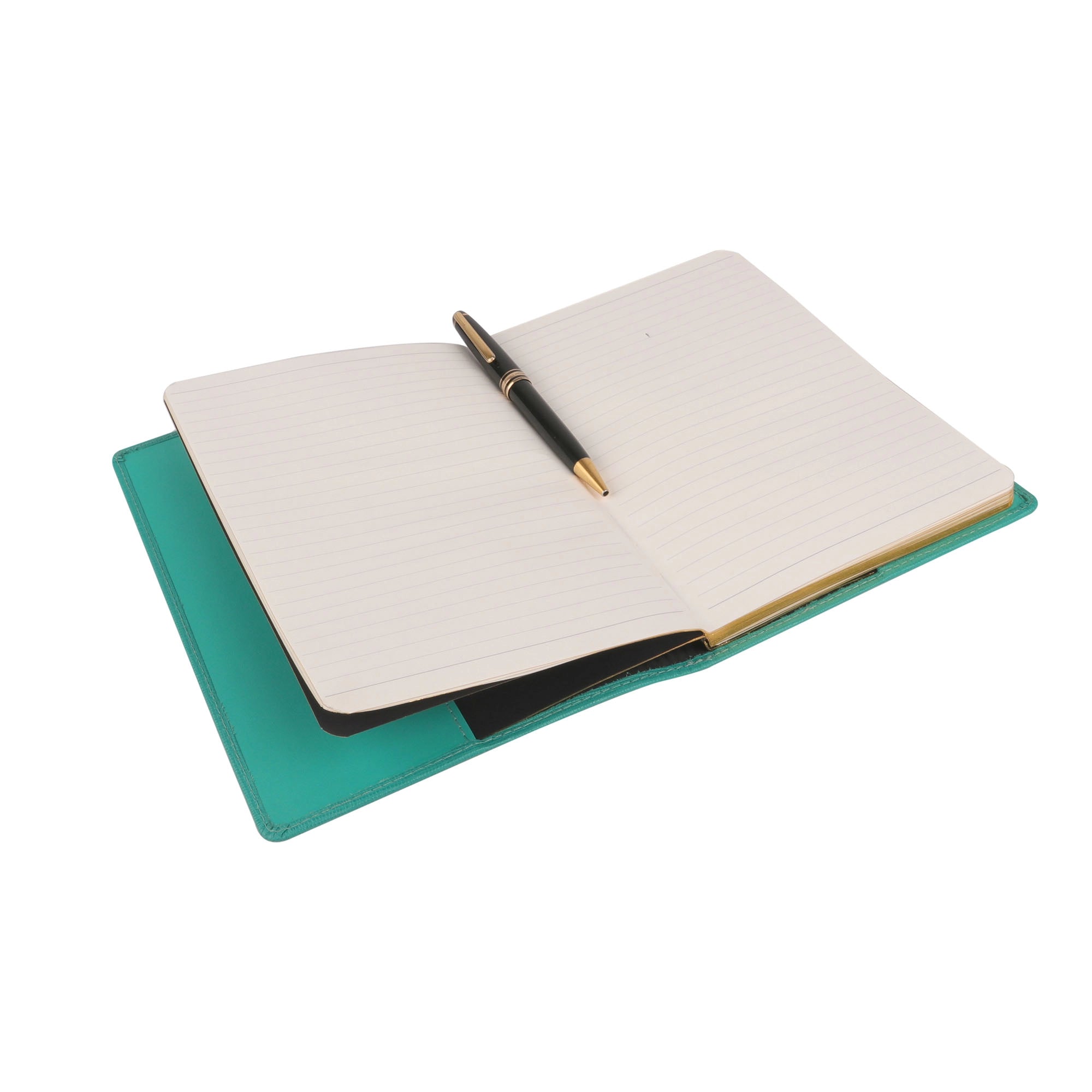 Classic - Genuine Leather Writing Journal | Luxury Notebook for Men & Women | Professional Refillable Diary | Color: Green Leather Talks