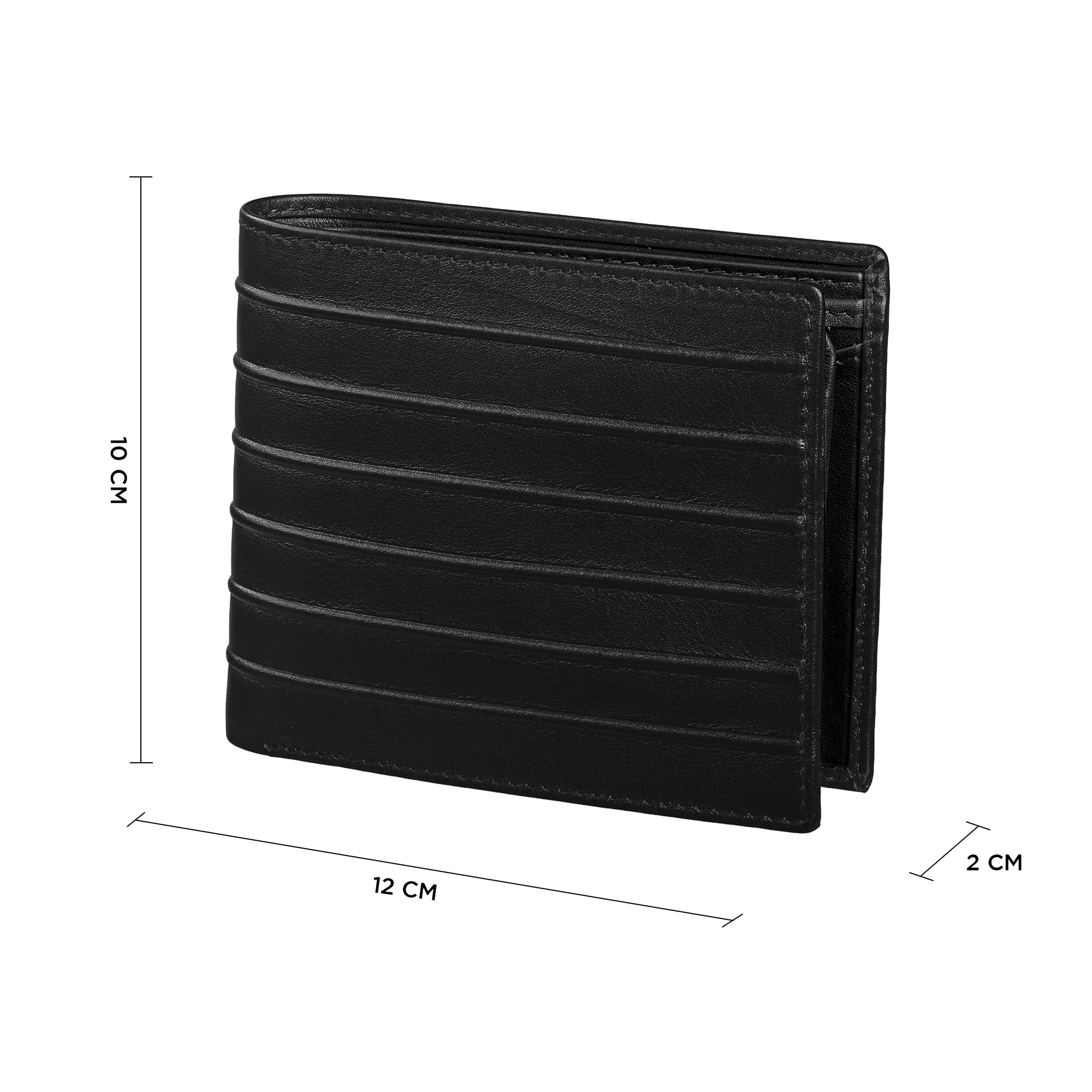 String Premium Genuine Leather Wallet for Men | RFID Blocking Slim Wallet | Classic Men’s Wallet | Color: Black LeatherTalks