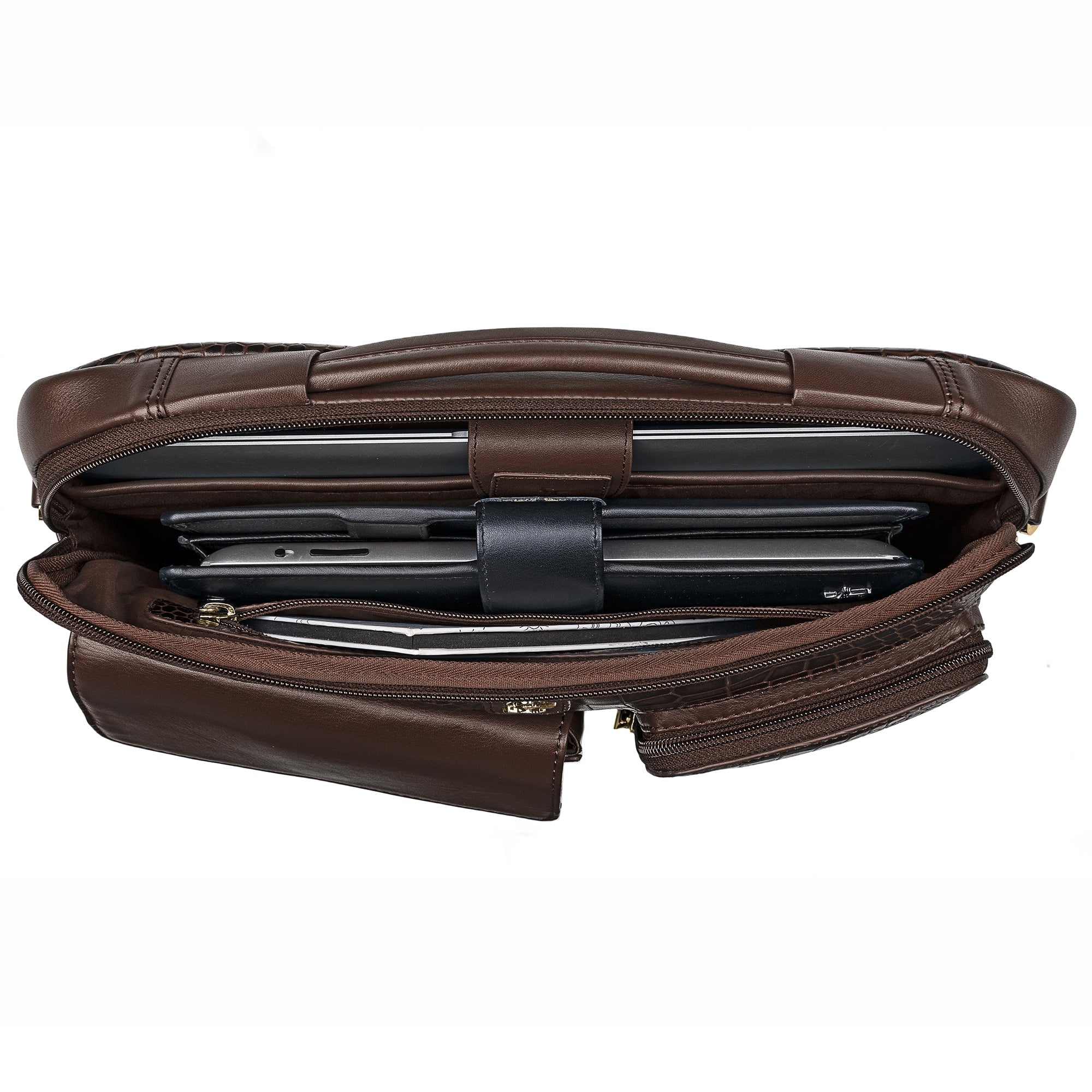 Laptop Sleeve IV | Genuine Leather Laptop Sleeve for Men | 14 Inch Laptop Work Bag | Professional Laptop Bag | Color- Brown Leather Talks